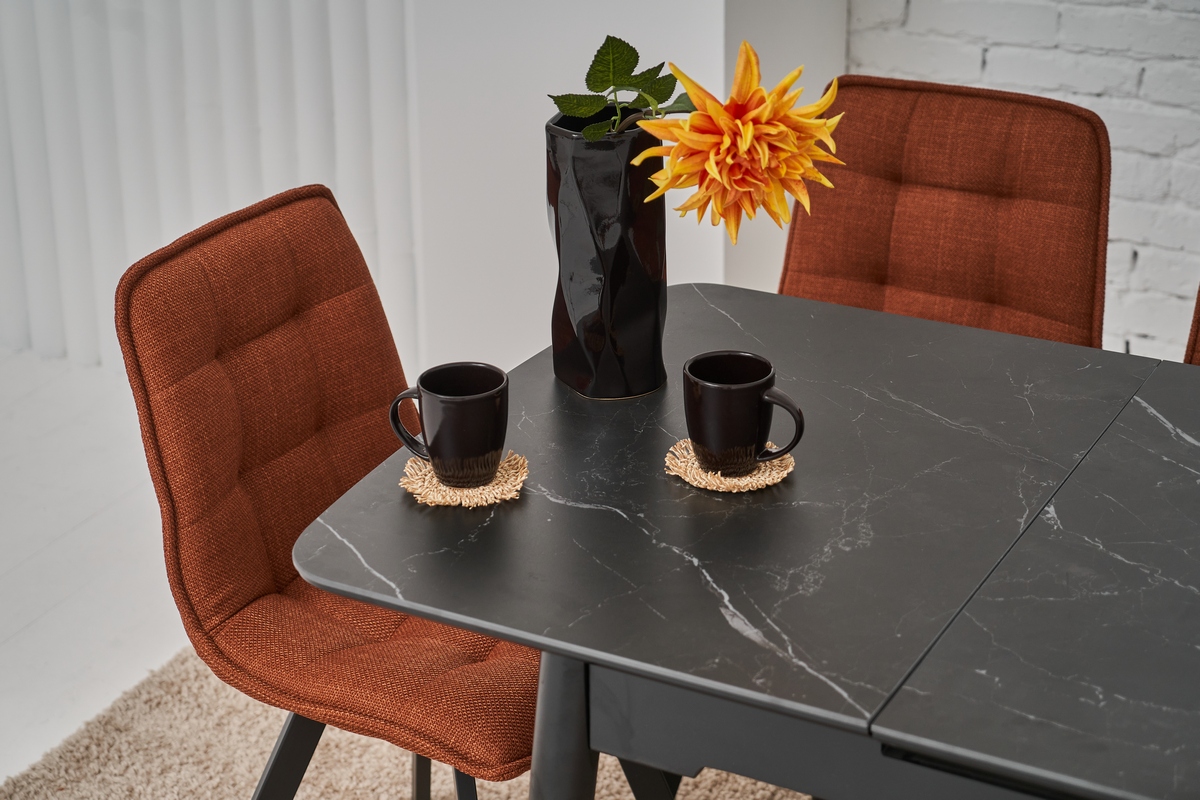 Керамічний стіл  TM-76 чорний онікс + чорний 4