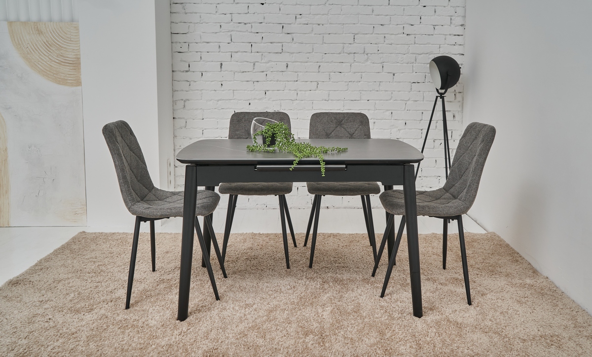 Керамічний стіл TM-76 петра грей + чорний 5