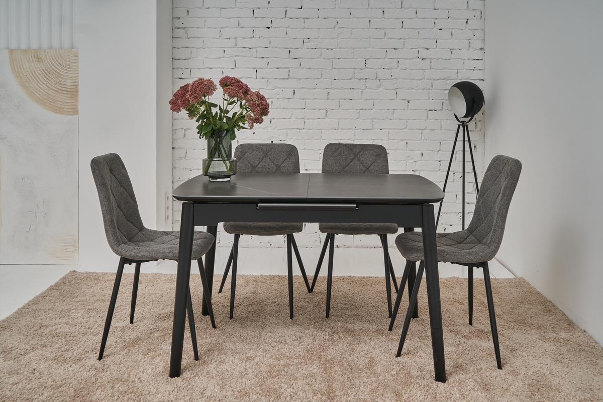 Керамічний стіл TM-76 петра грей + чорний 2