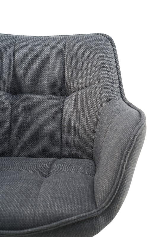 Стілець поворотний R-69 сірий + чорний 9