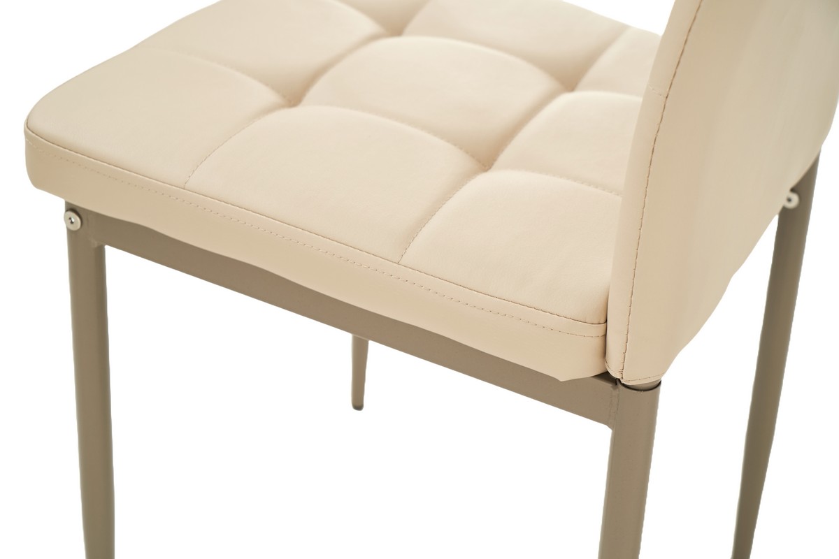 Стілець N-66-2 бежевий + капучино 9