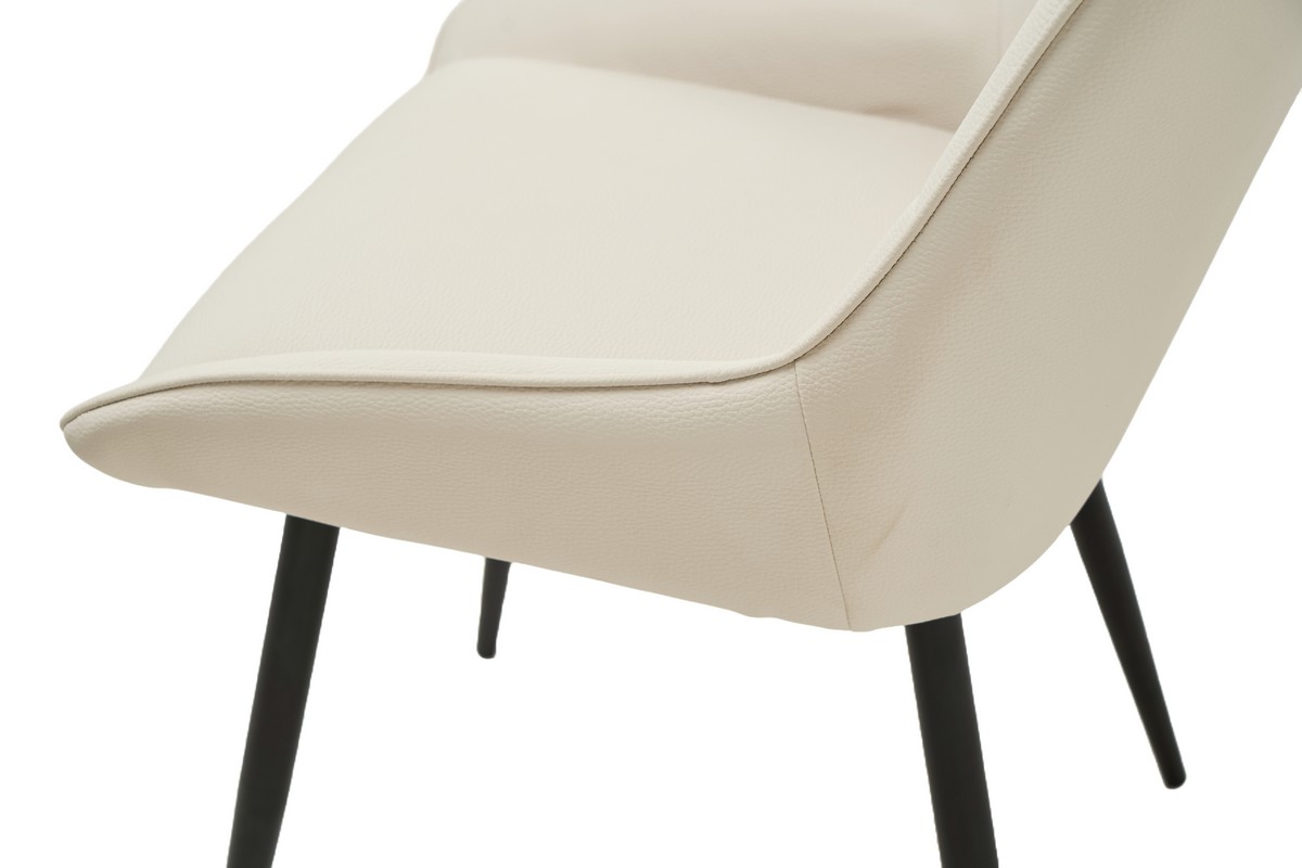 Стілець M-75 айворі + чорний 9