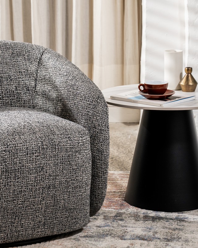 Поворотне крісло "Тіно" сірий 5