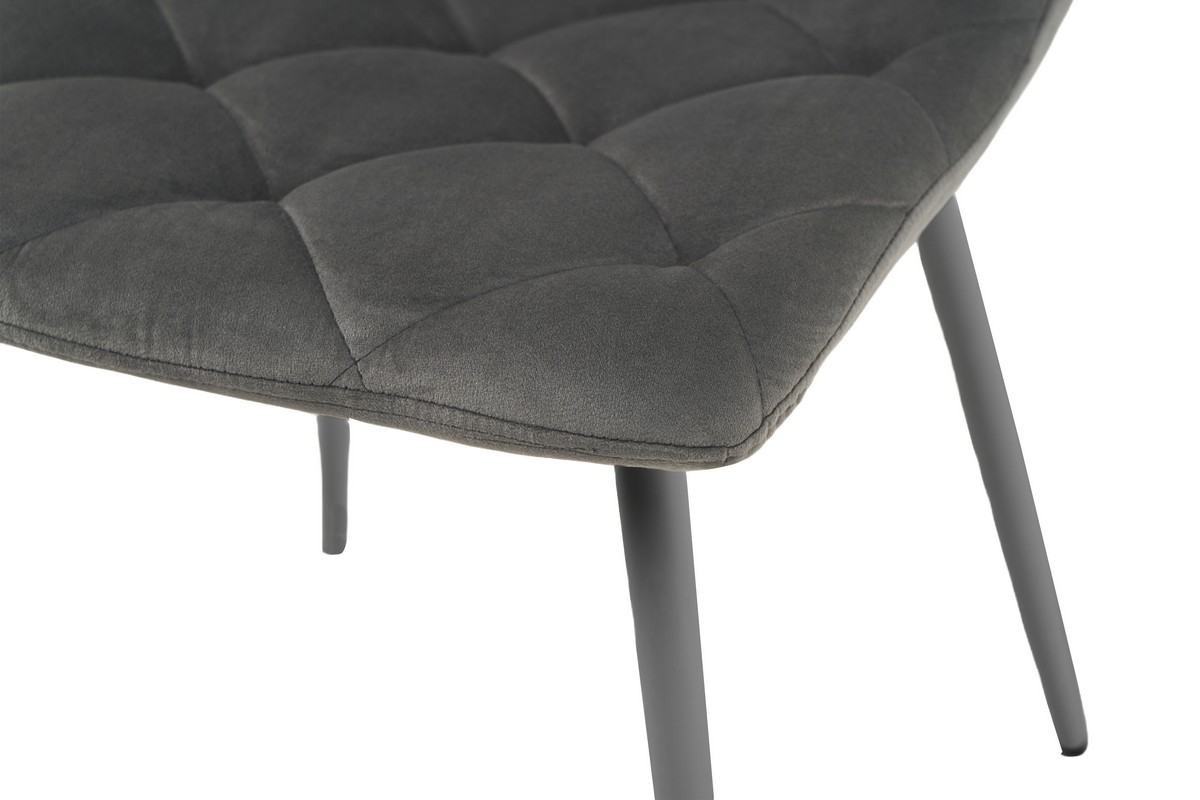 Стілець N-41 темно-сірий велюр + сірий 6