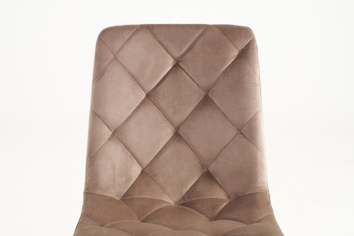 Стілець N-41 капучино велюр + чорний 7