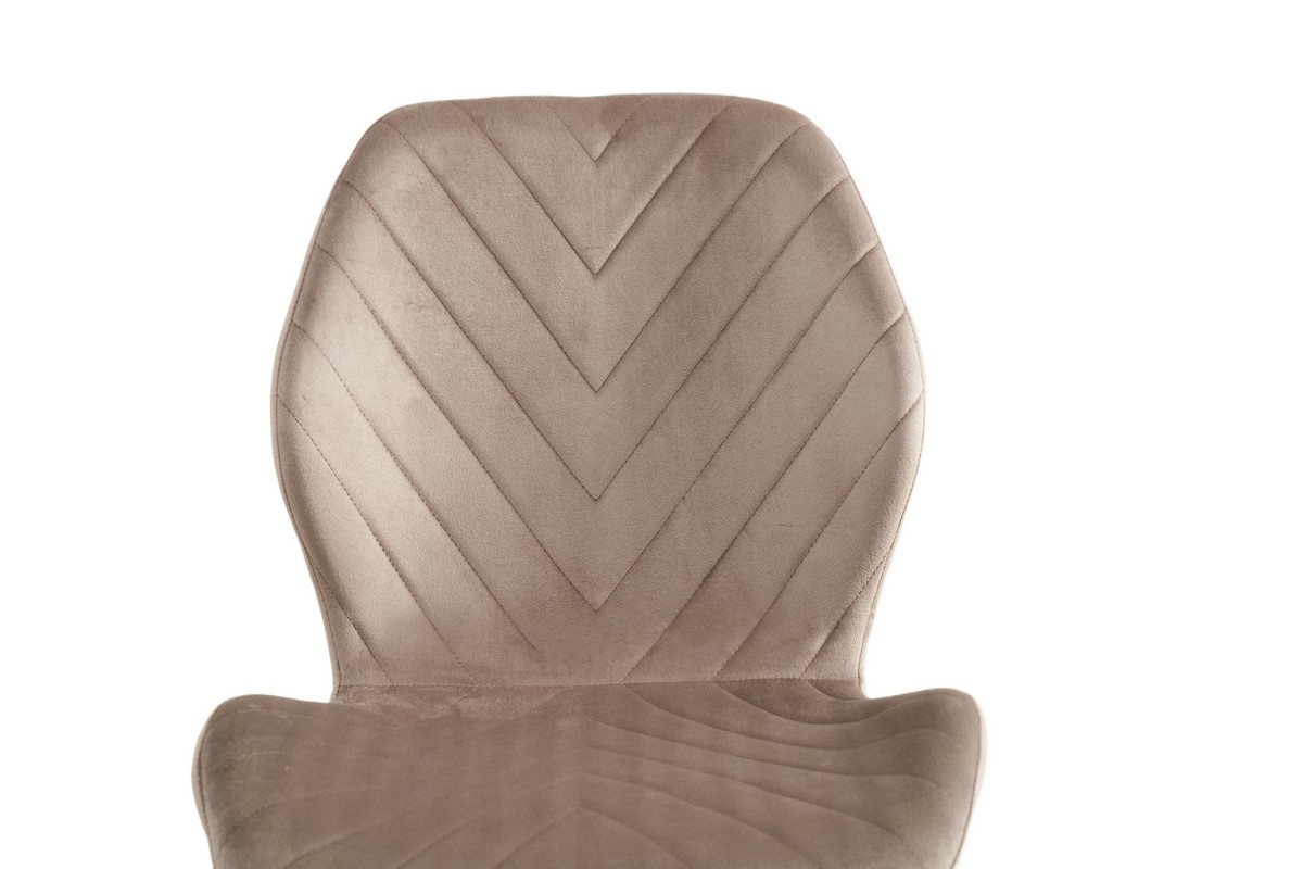 Стілець N-54 капучино велюр + капучино 6