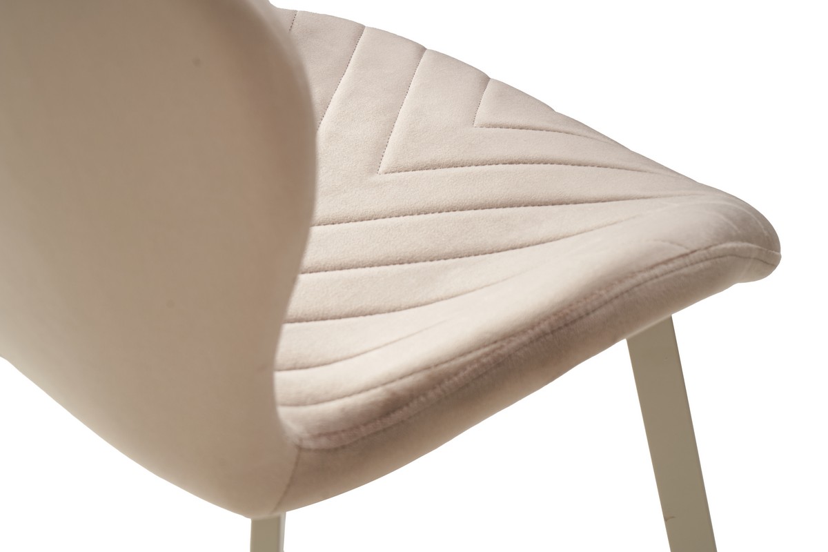 Стілець N-54 капучино велюр + капучино 9
