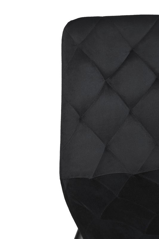 Стілець N-41 чорний велюр + чорний 7