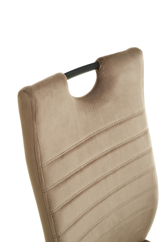 Стілець S-121 капучино велюр + чорний 8