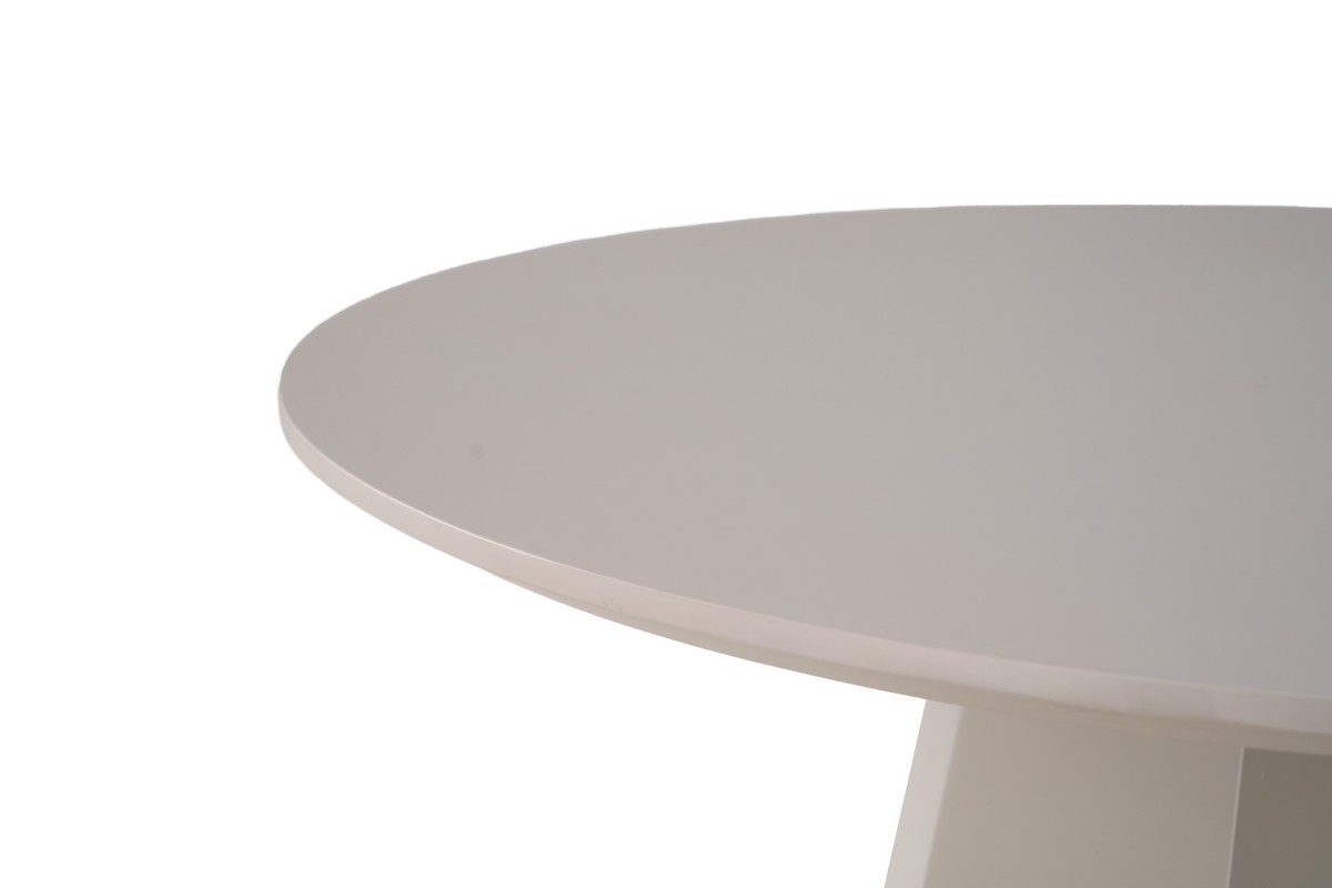 Стіл круглий поліуретановий МДФ TM-200 теплий пісок 9