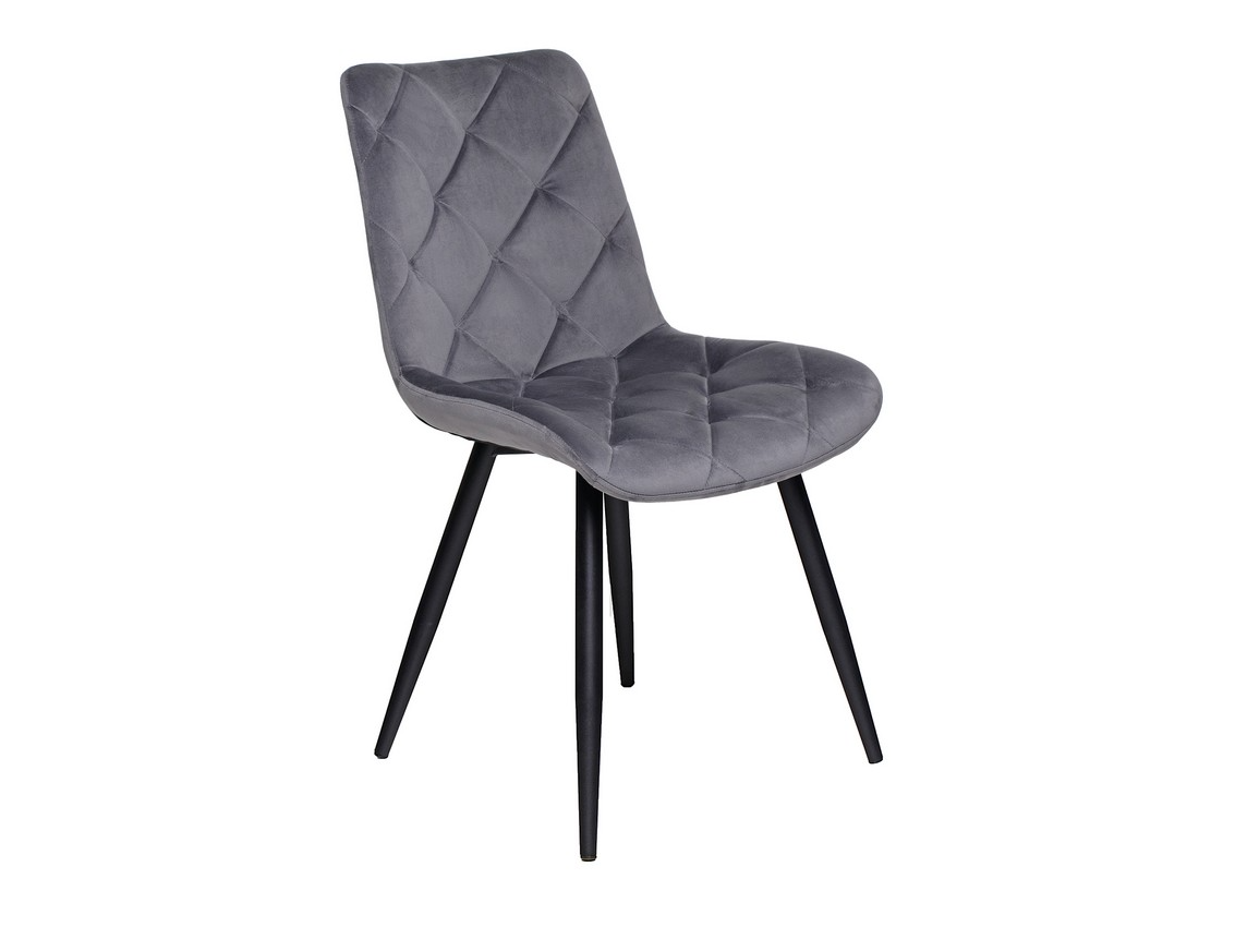 Стілець M-45 сірий велюр + чорний