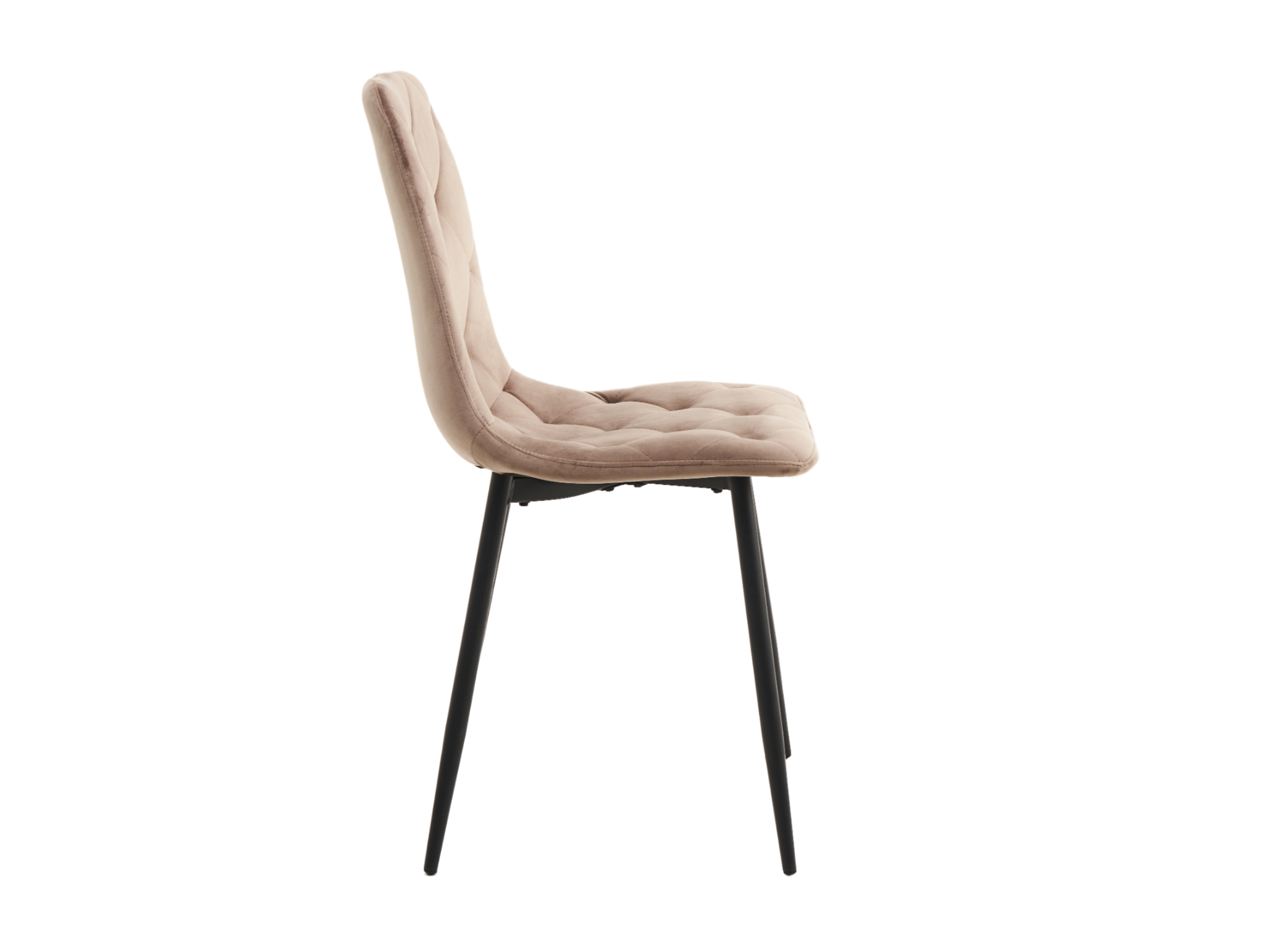 Стілець N-41 капучино велюр + чорний 2