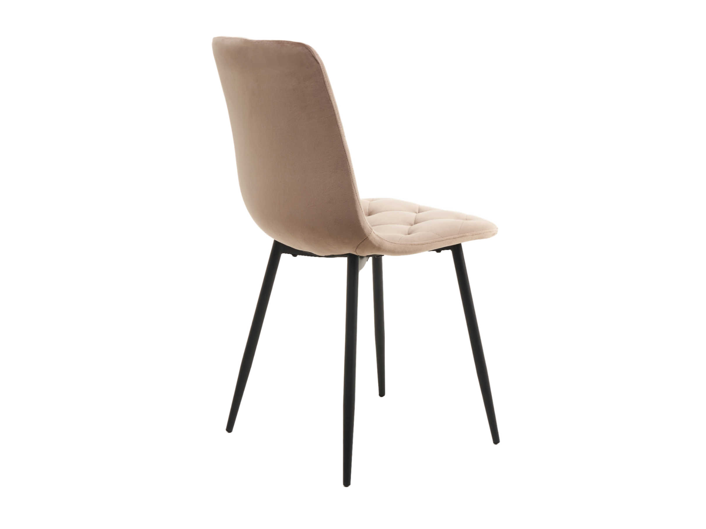 Стілець N-41 капучино велюр + чорний 3