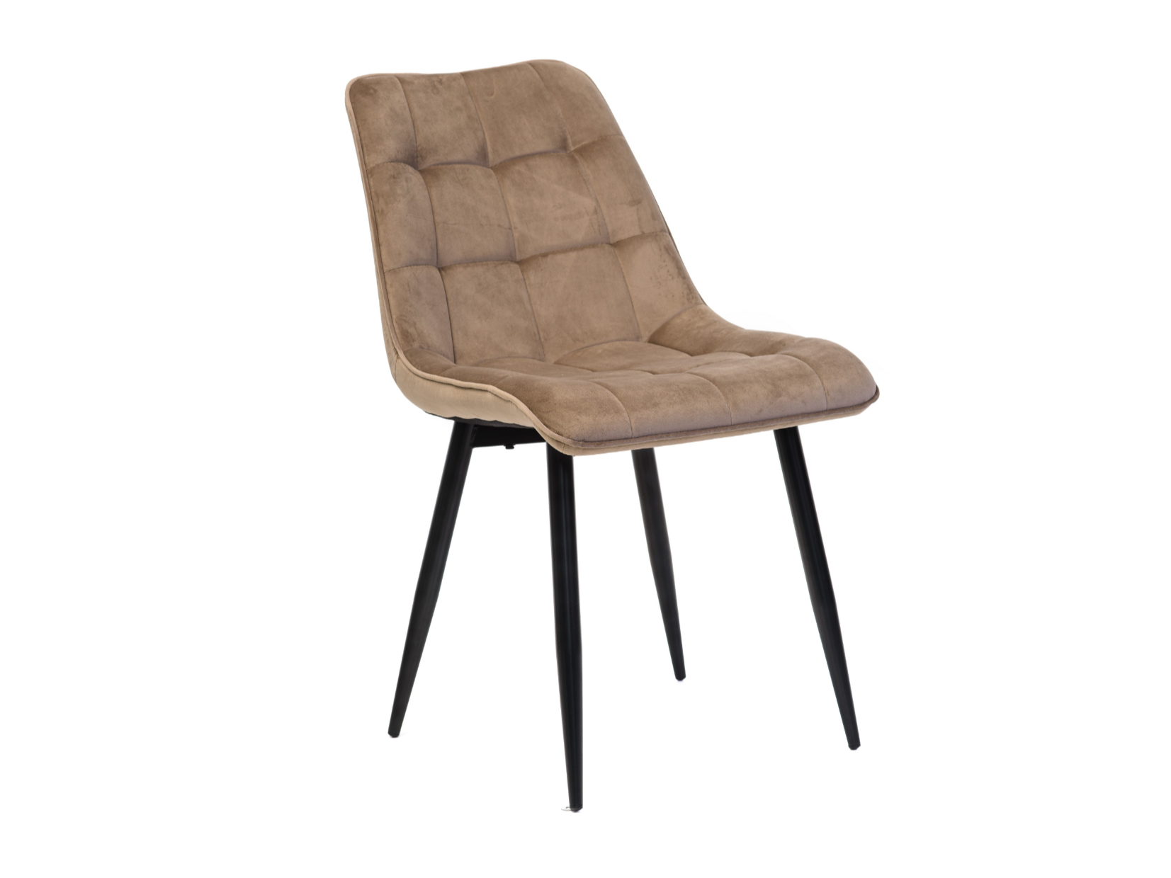 Стілець N-46 капучино велюр + чорний