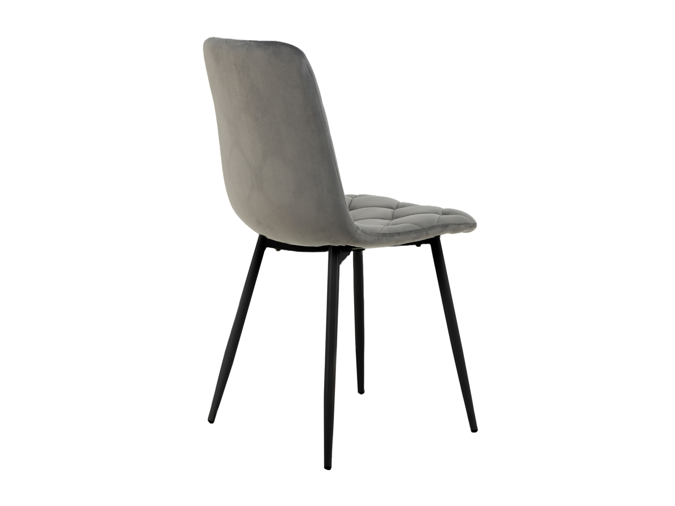 Стілець N-41 темно-сірий велюр + чорний 3