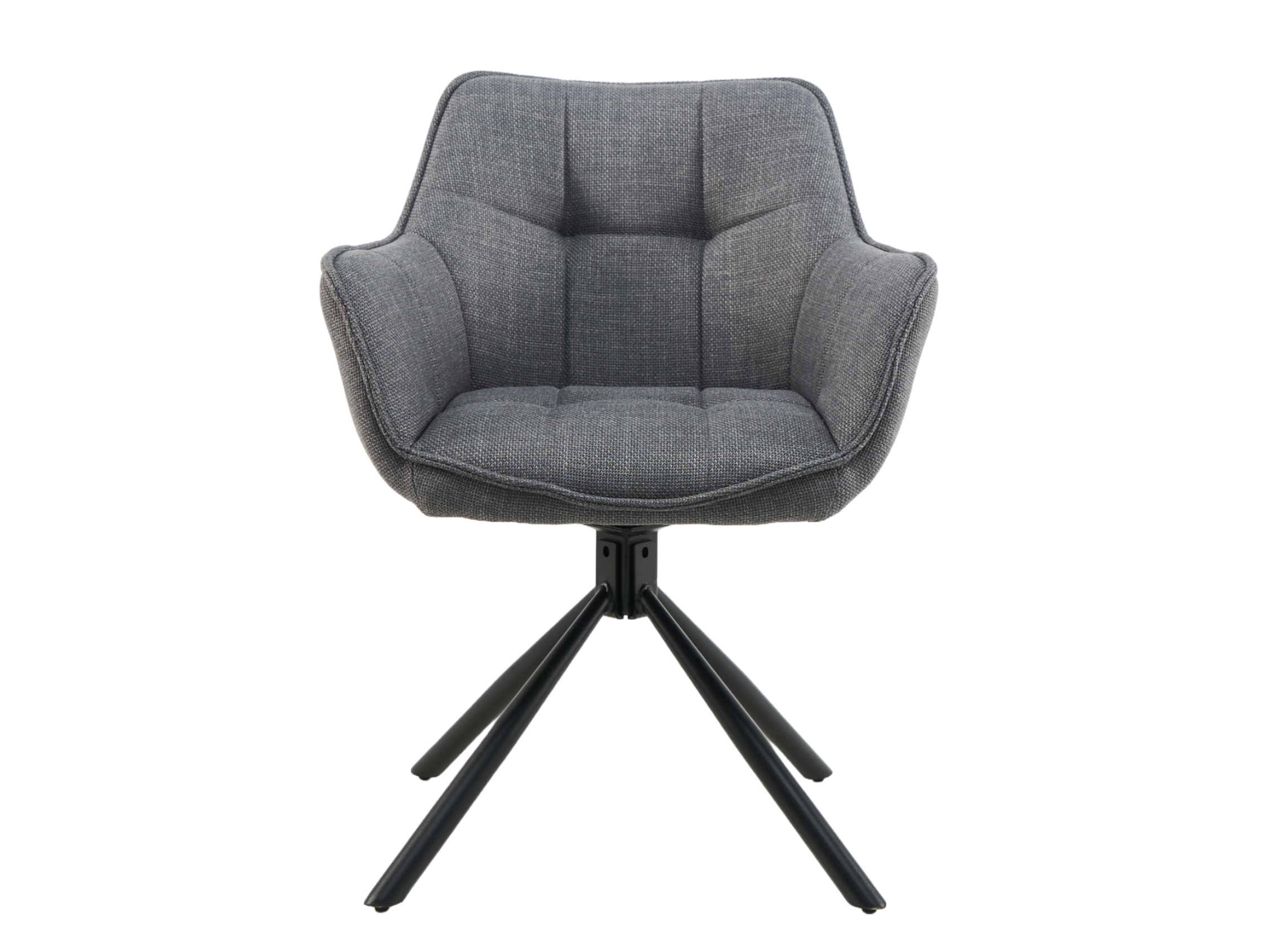 Стілець поворотний R-69 сірий + чорний 5