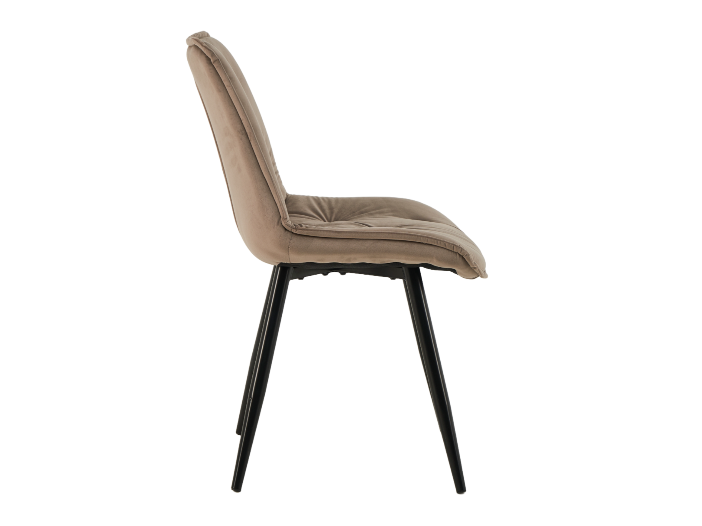 Стілець M-48 капучино велюр + чорний 2