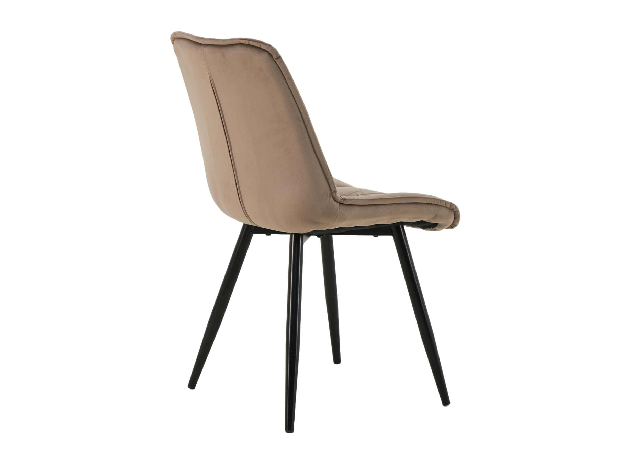 Стілець M-48 капучино велюр + чорний 3