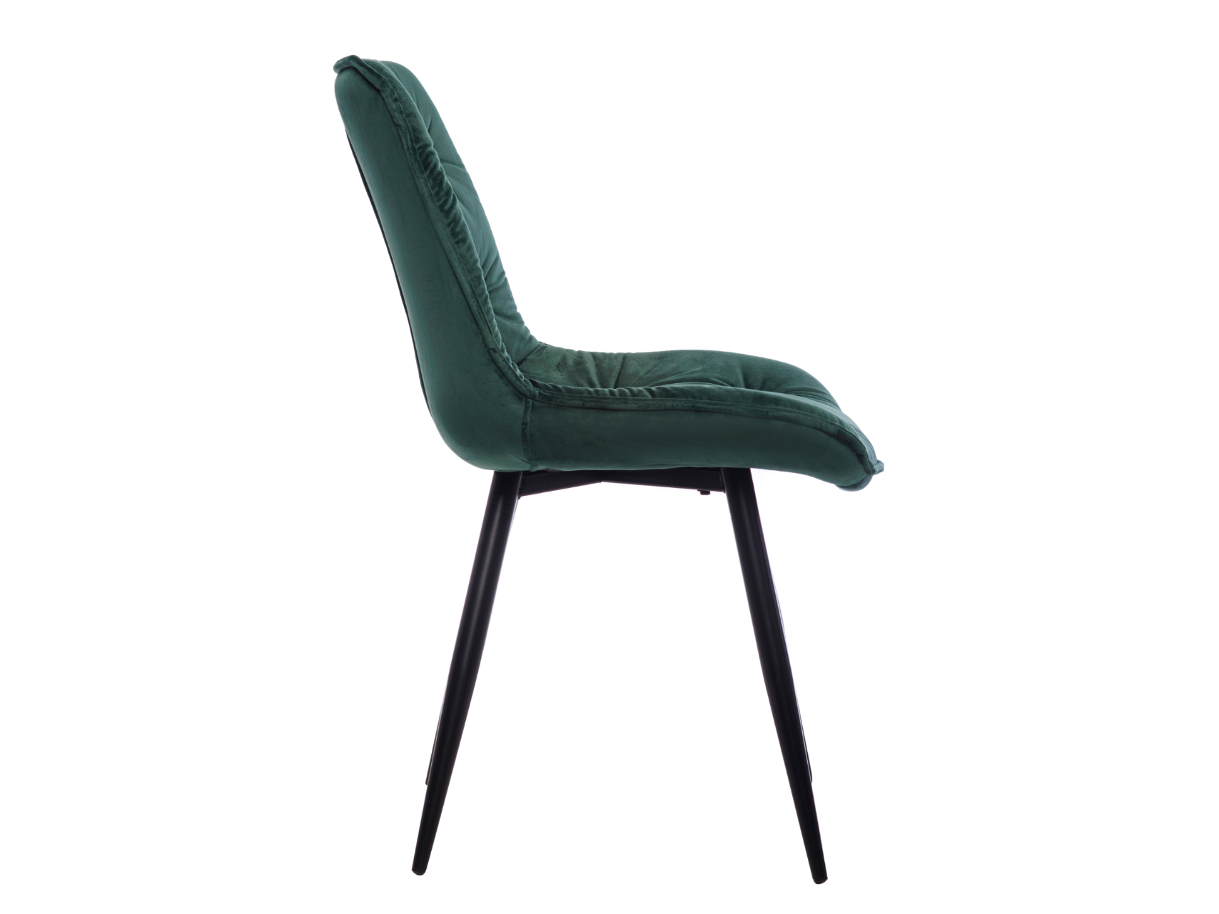 Стілець M-48 смарагдовий велюр + чорний 2