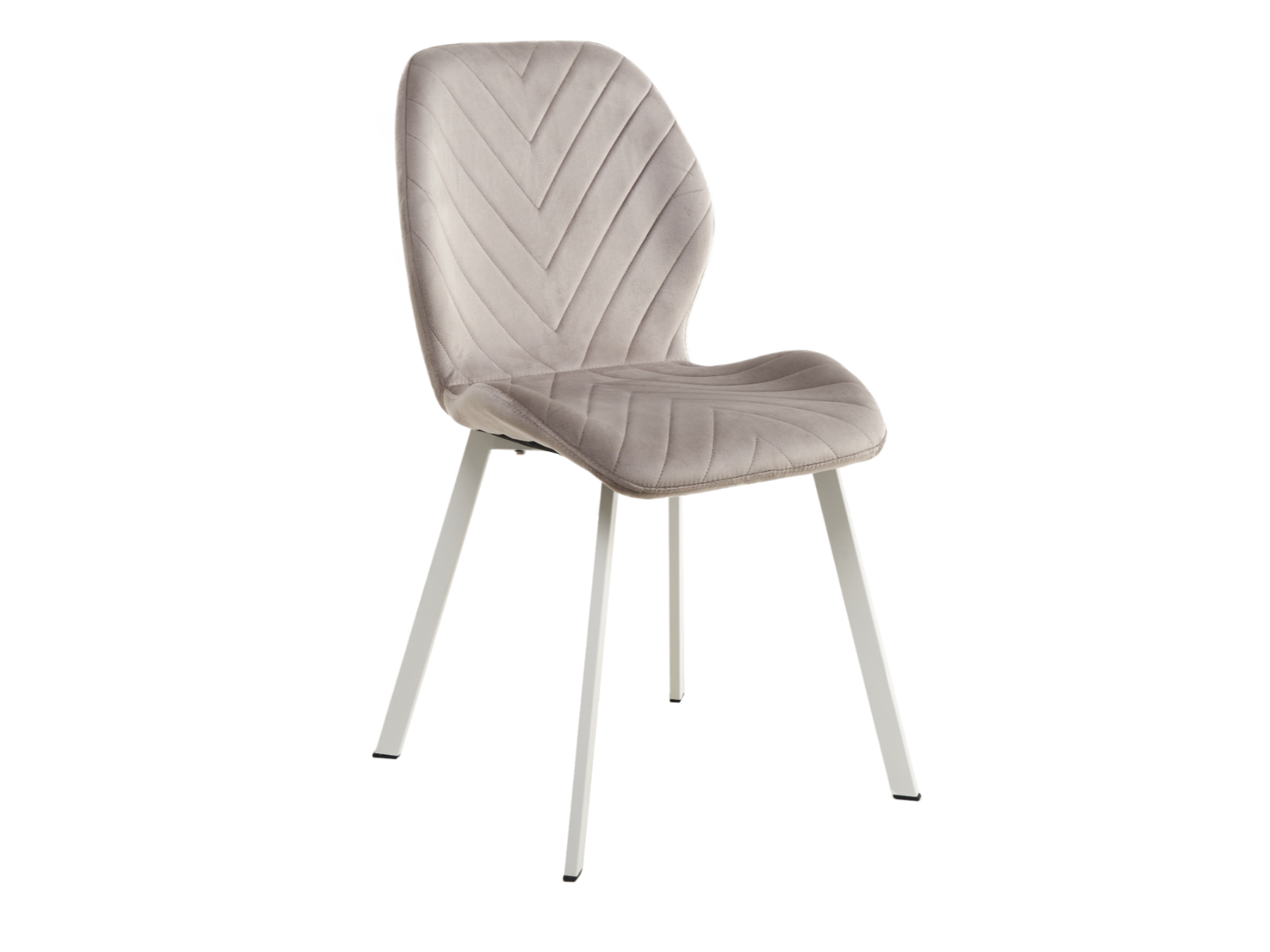 Стілець N-54 латте велюр + білий