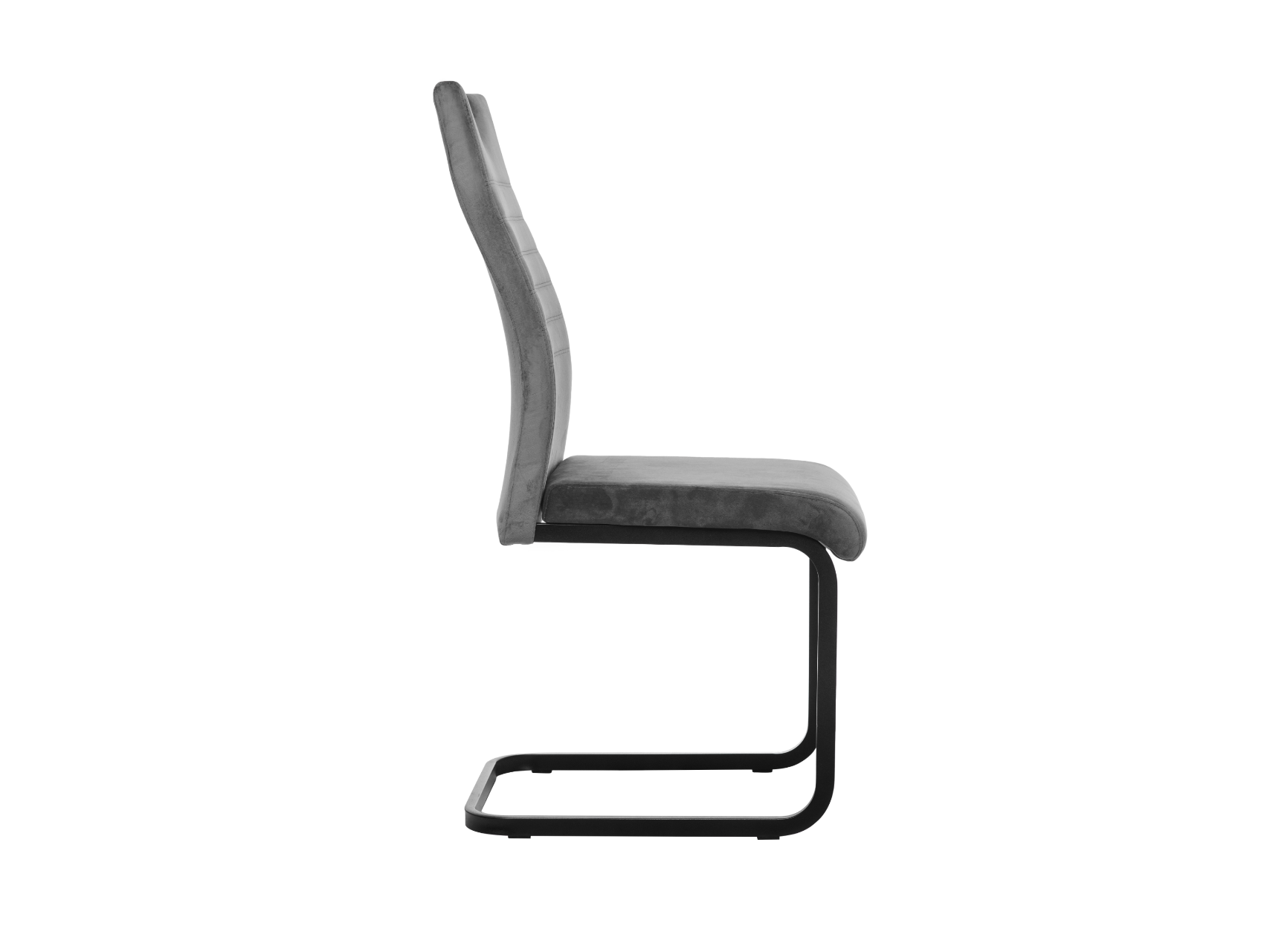 Стілець S-121 сірий велюр + чорний 2