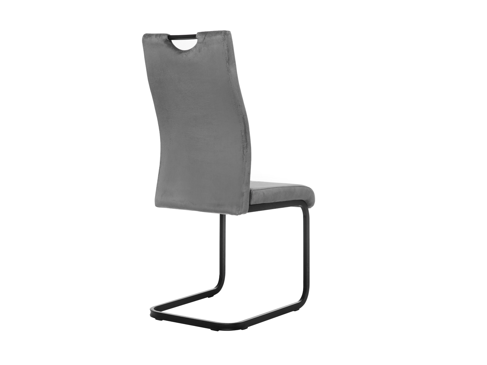 Стілець S-121 сірий велюр + чорний 3