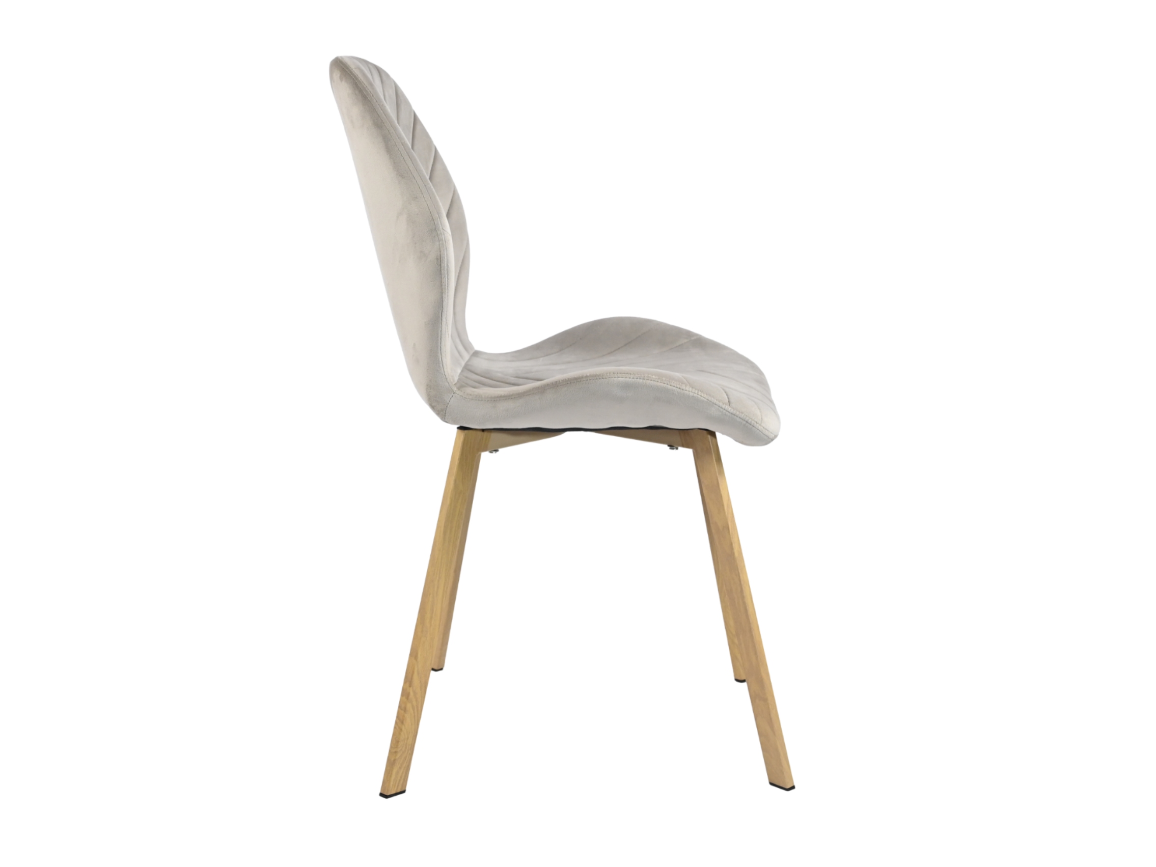 Стілець N-54 капучино велюр + дуб 2