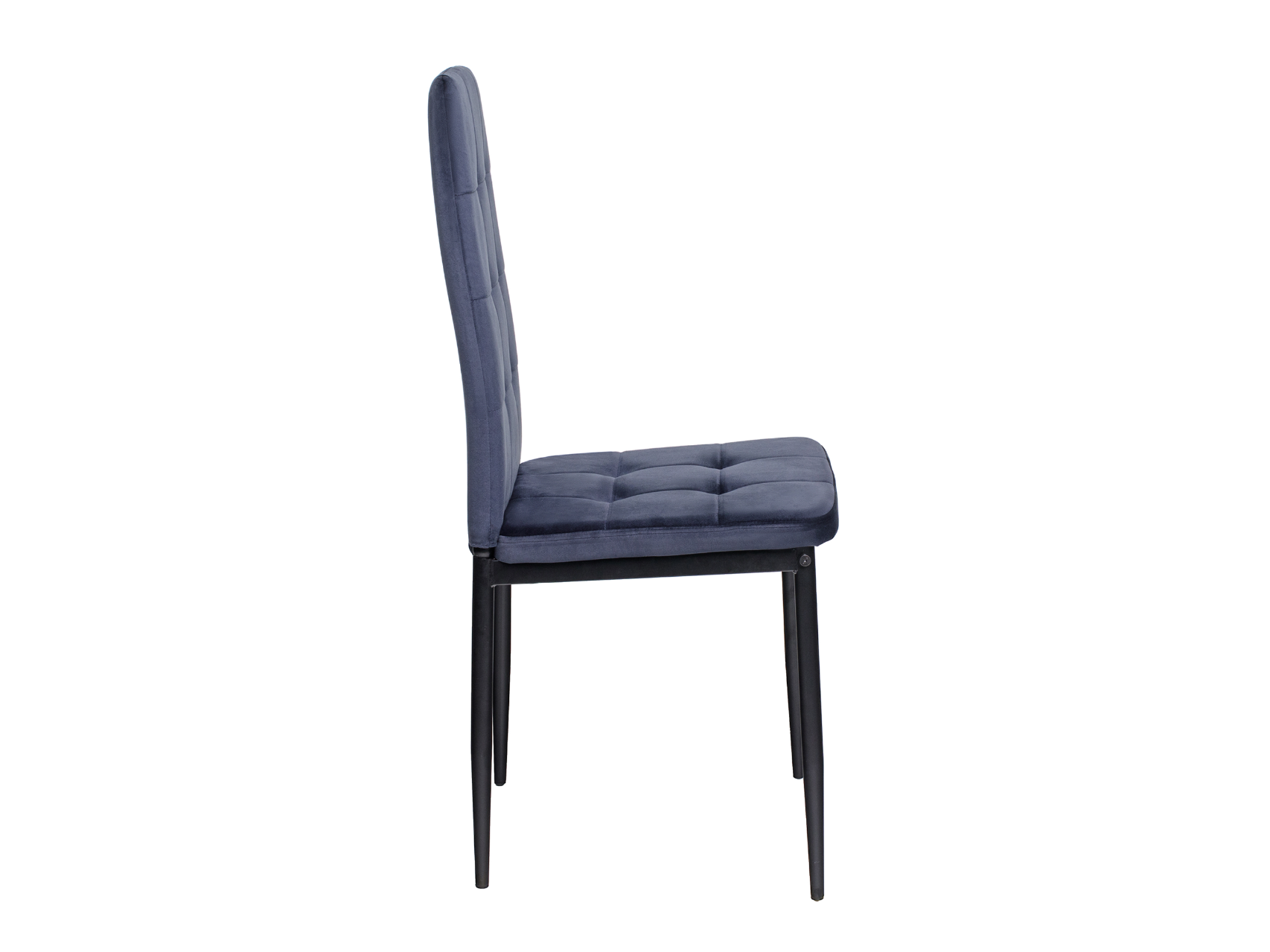 Стілець N-66-2 індіго велюр + чорний 2