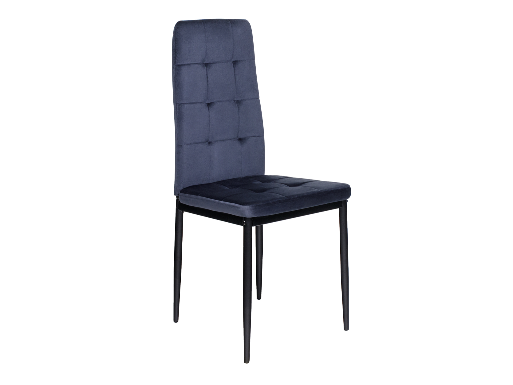 Стілець N-66-2 індіго велюр + чорний