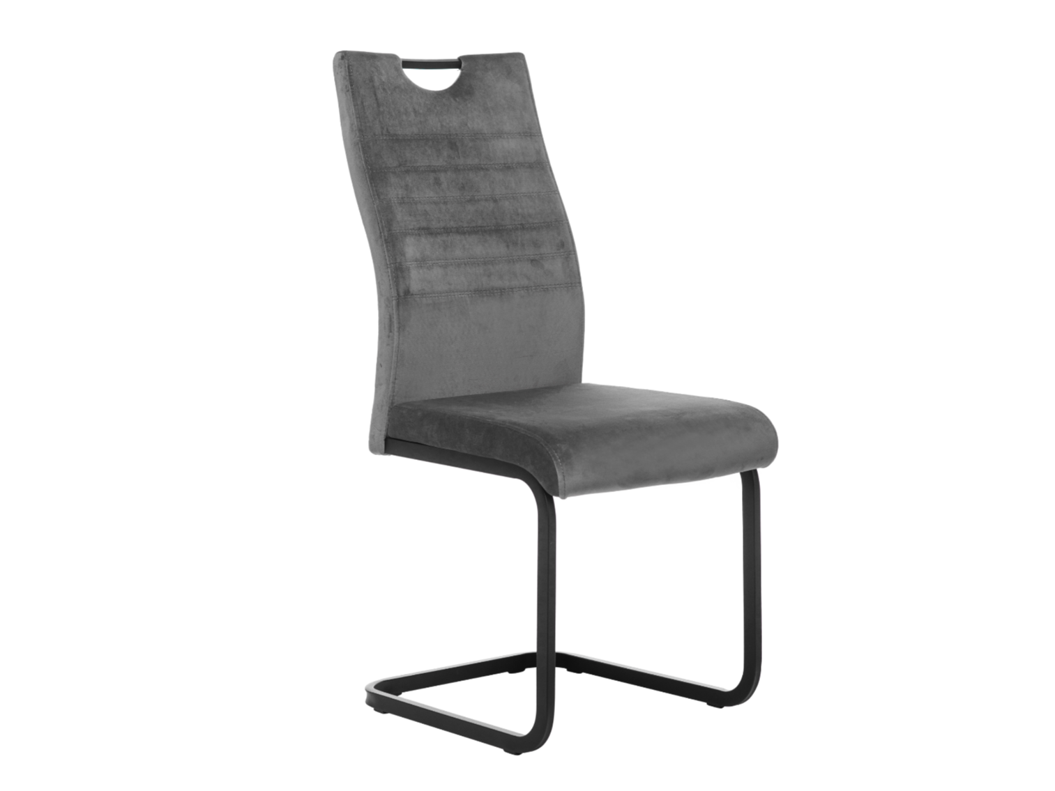 Стілець S-121 сірий велюр + чорний
