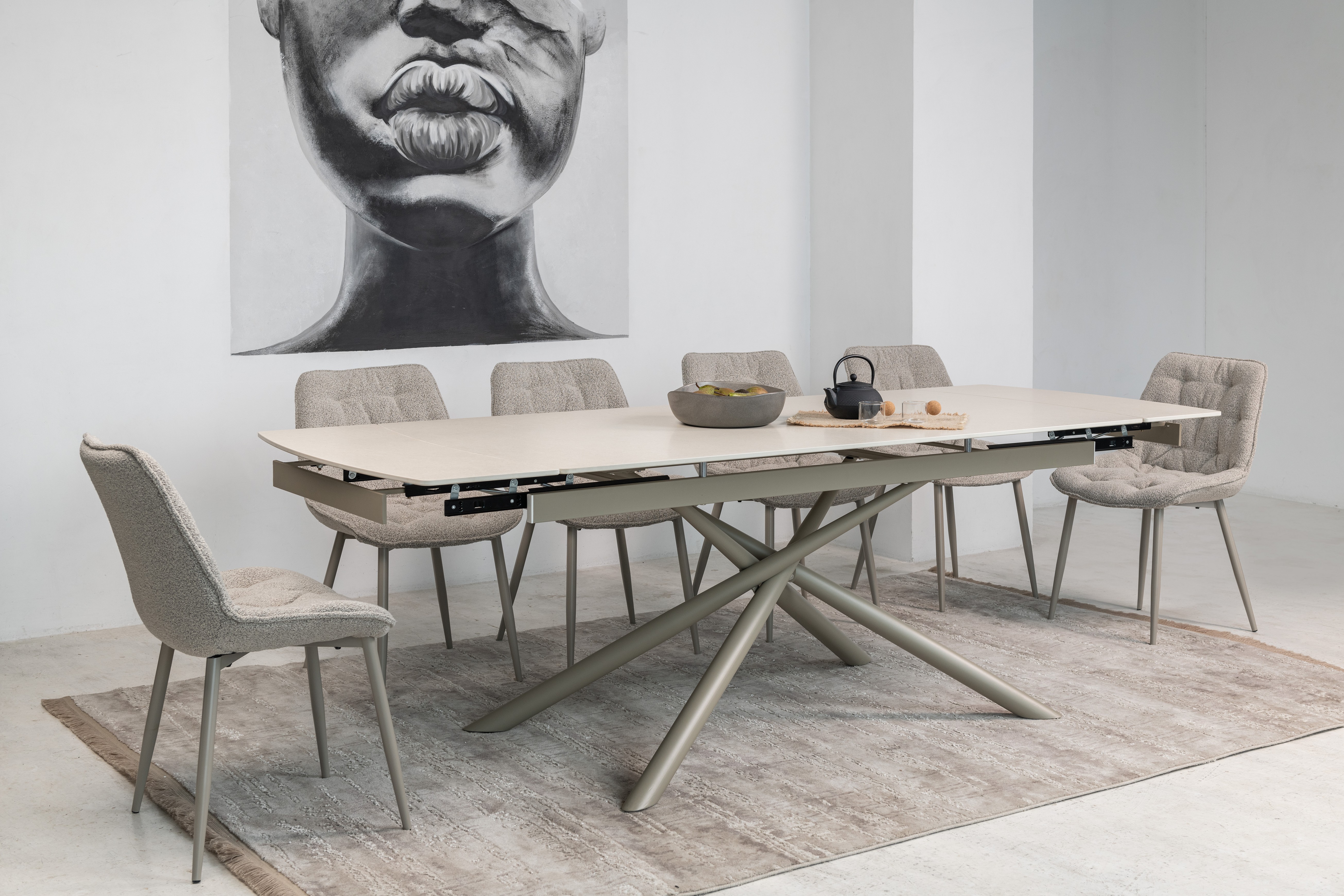 Керамічний стіл Піно TML-1200 венеція делікато + капучино 6