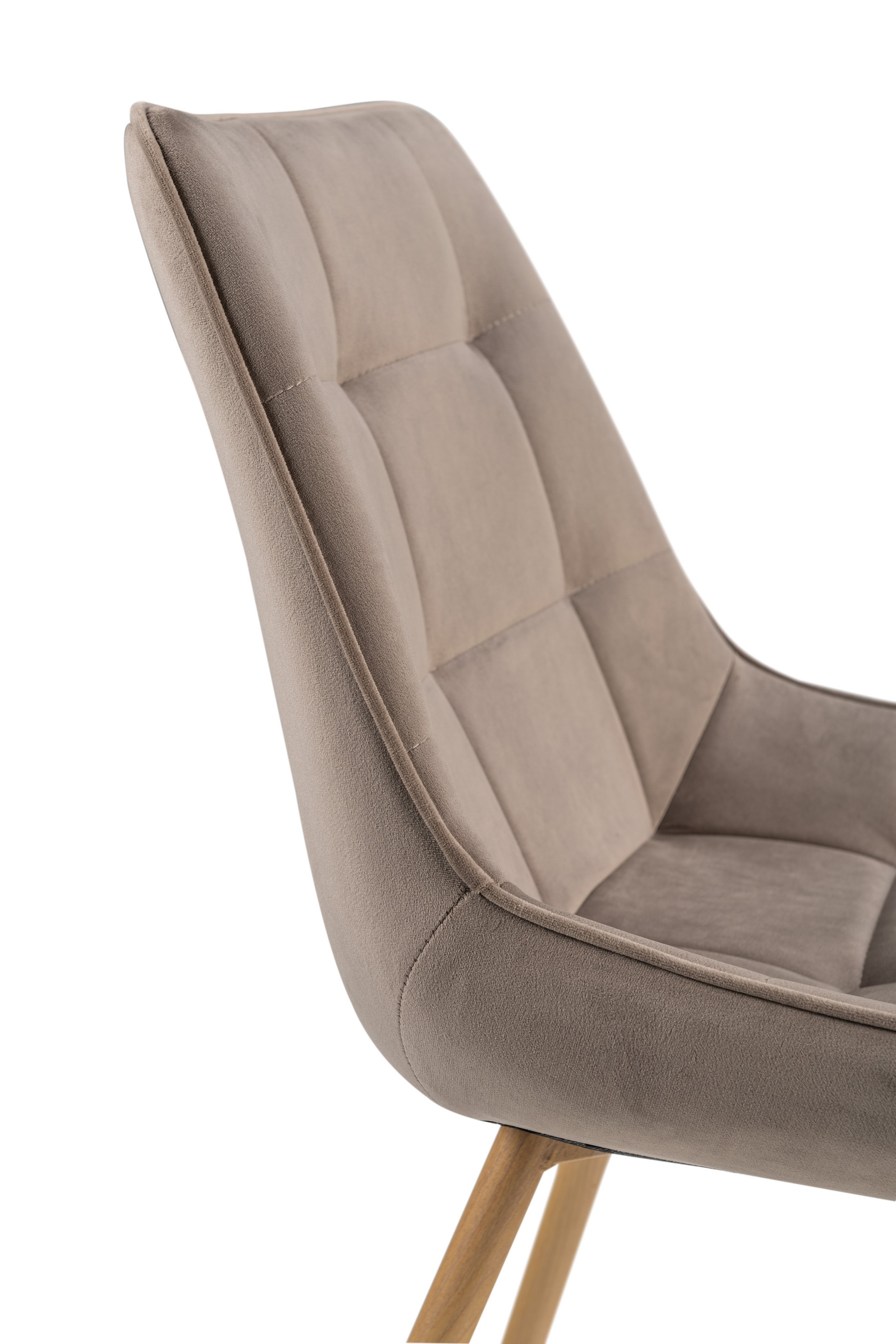 Стілець N-45 капучино велюр + дуб 6