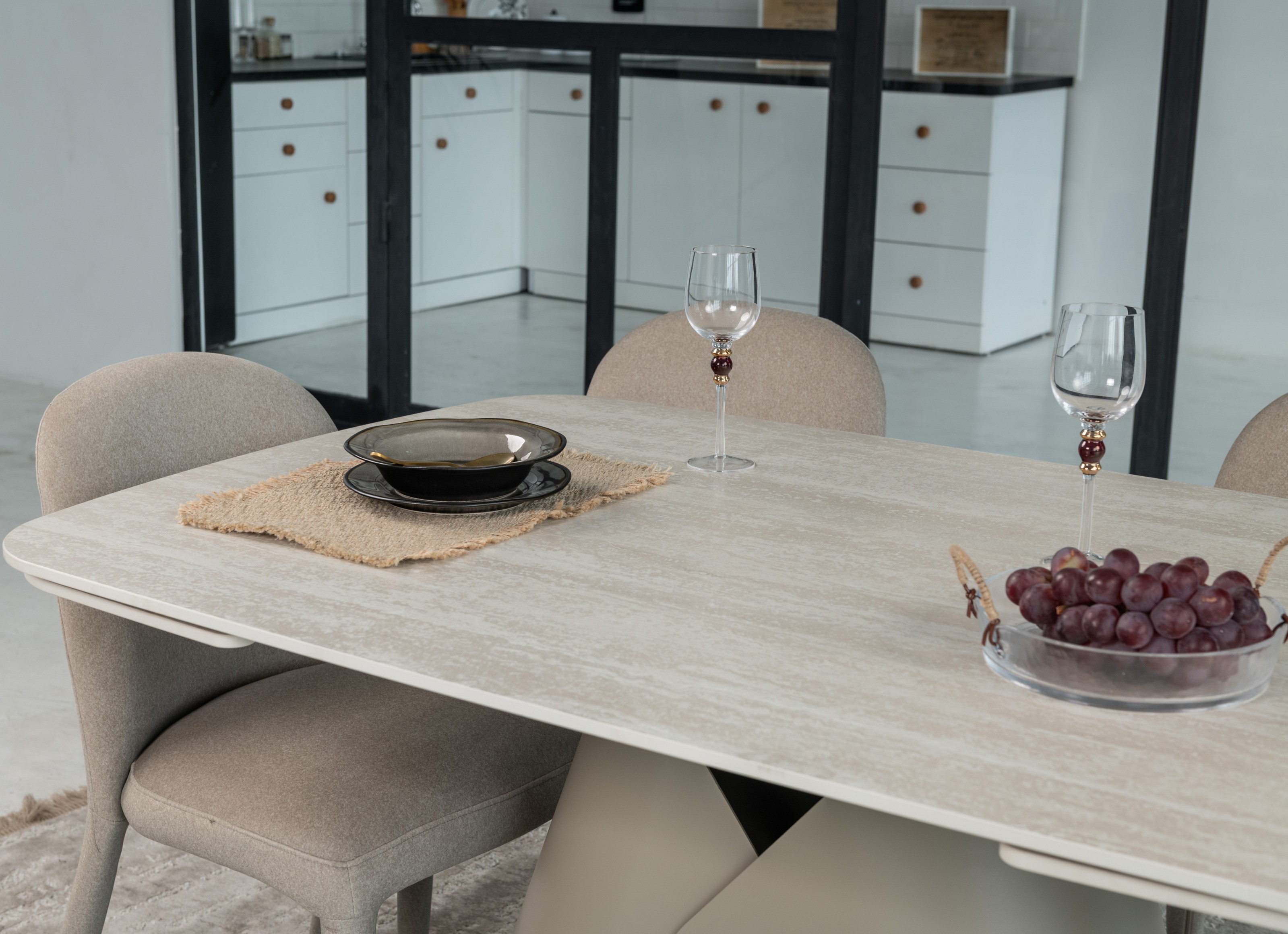 Керамічний стіл Паріс TML-997-1 крема марфіль + бежевий 7