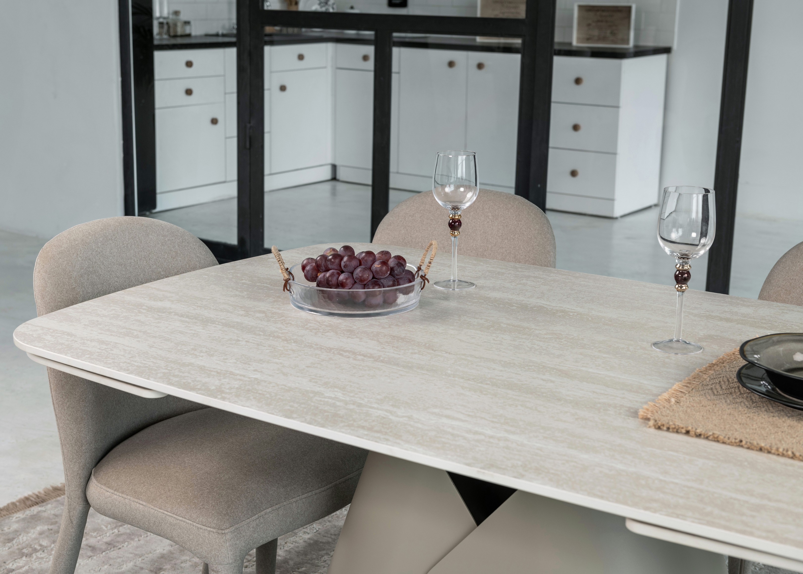 Керамічний стіл Паріс TML-997-1 крема марфіль + бежевий 8