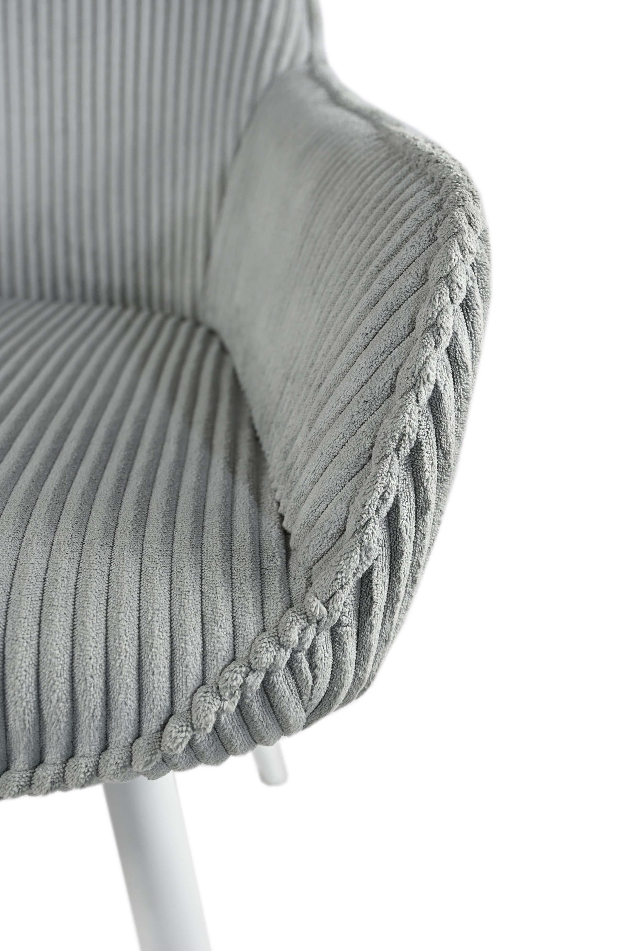 Стілець M-240 сивий + білий 8