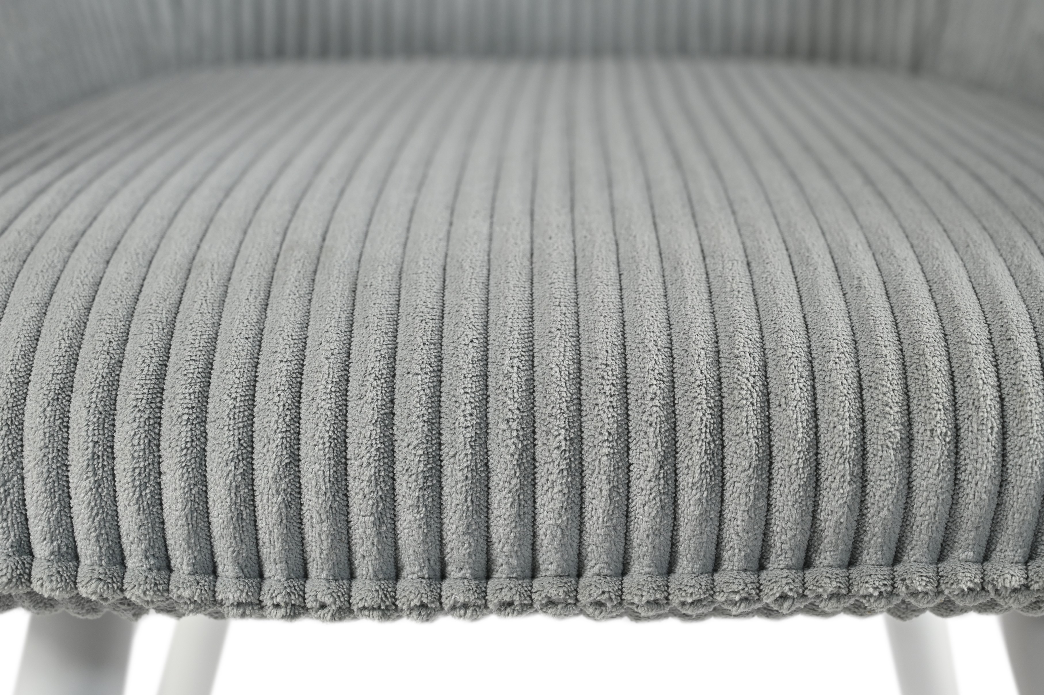 Стілець M-240 сивий + білий 9