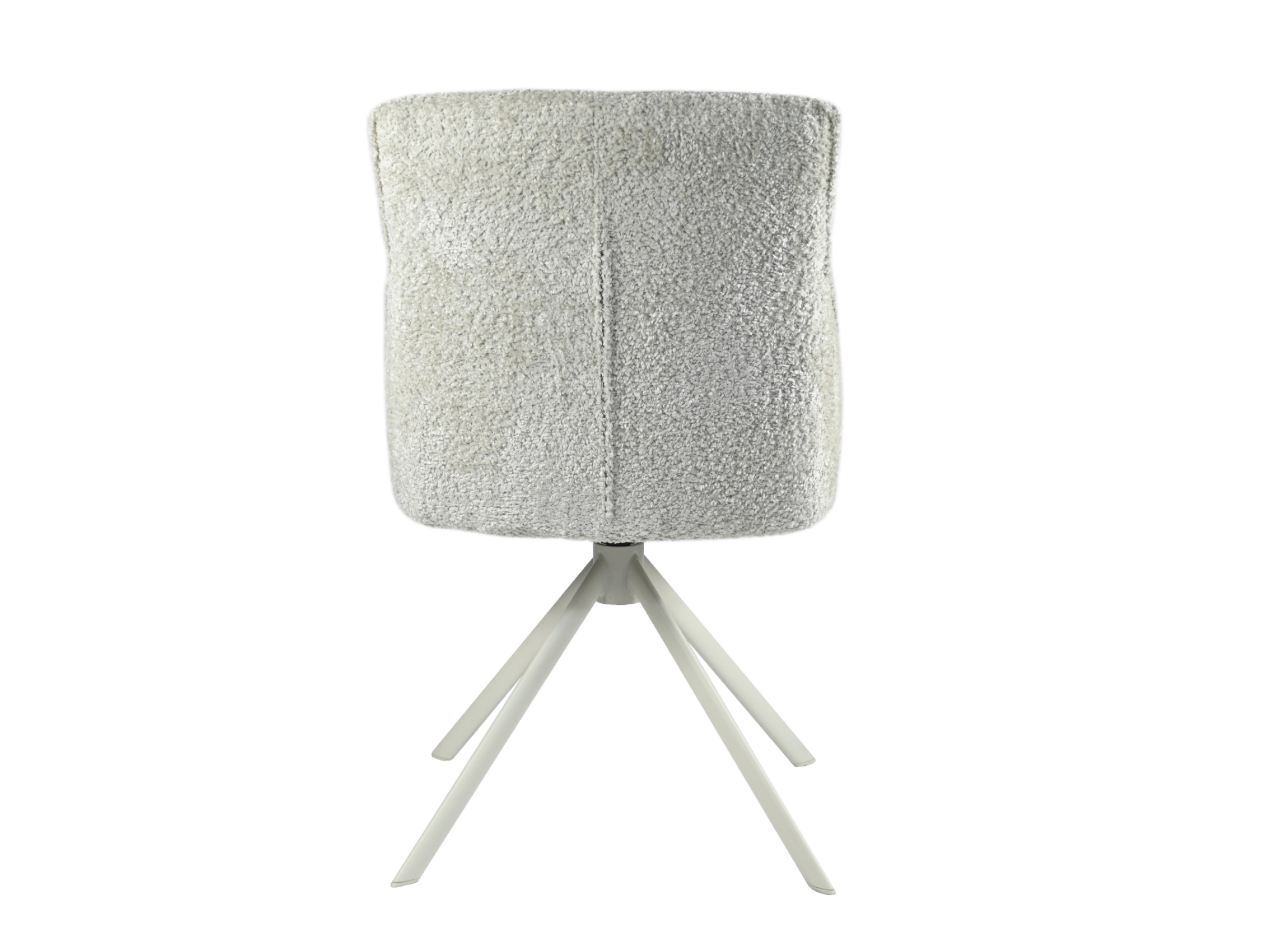 Стілець поворотний R-168 перлинний нюд + білий 4