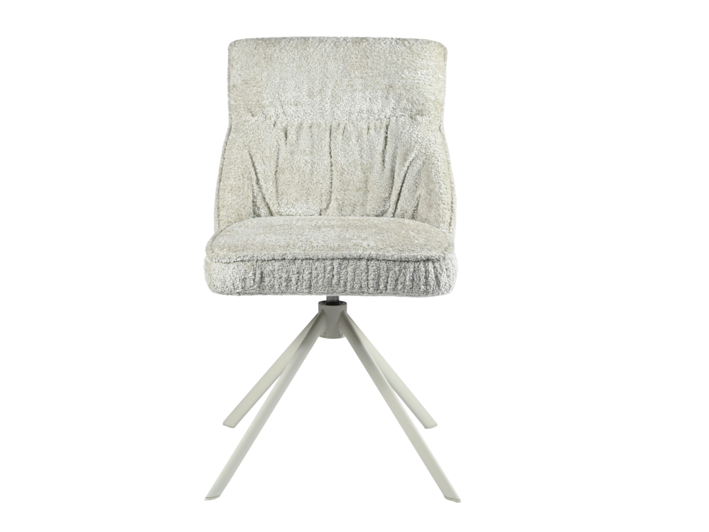 Стілець поворотний R-168 перлинний нюд + білий 5