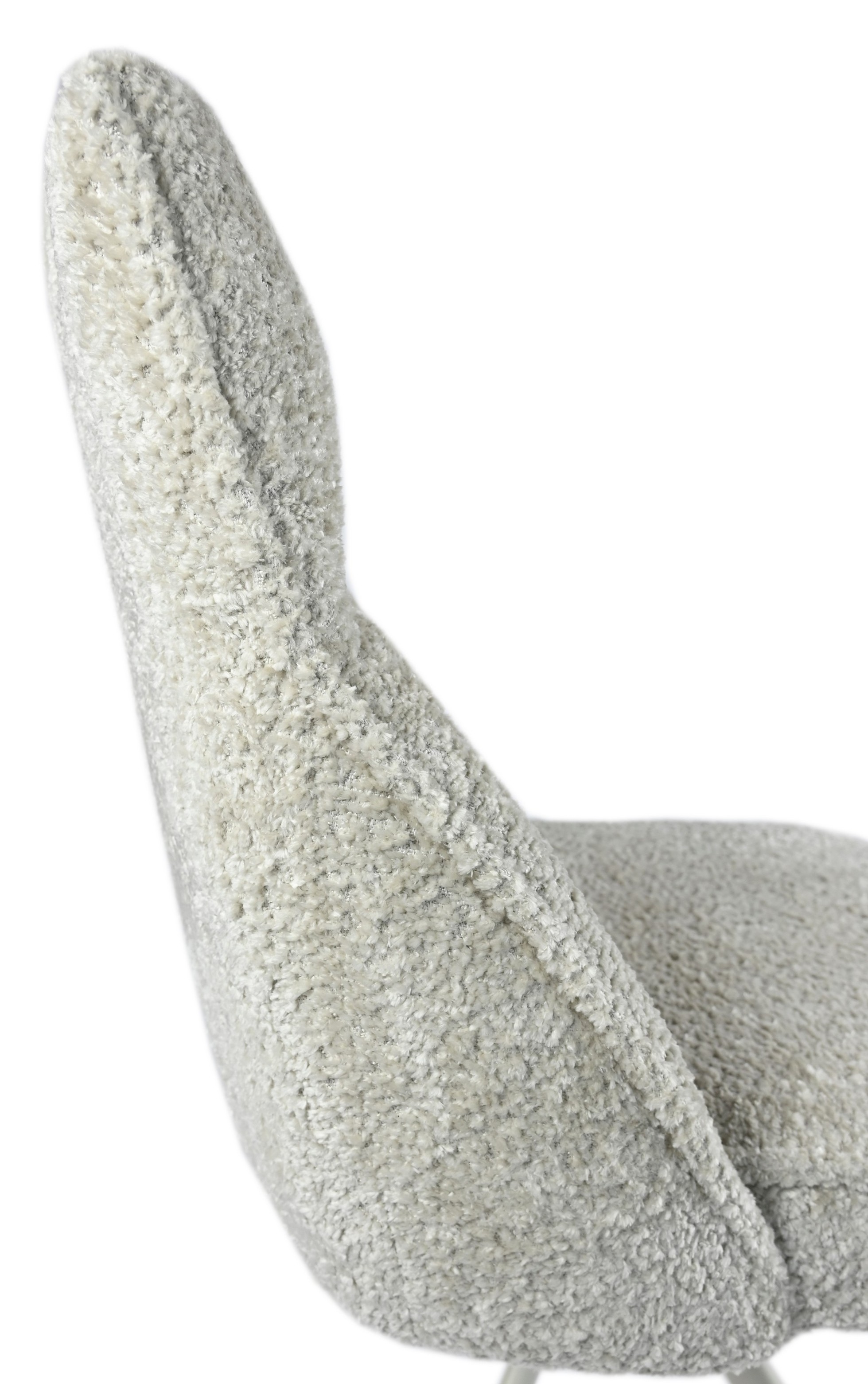 Стілець поворотний R-168 перлинний нюд + білий 9