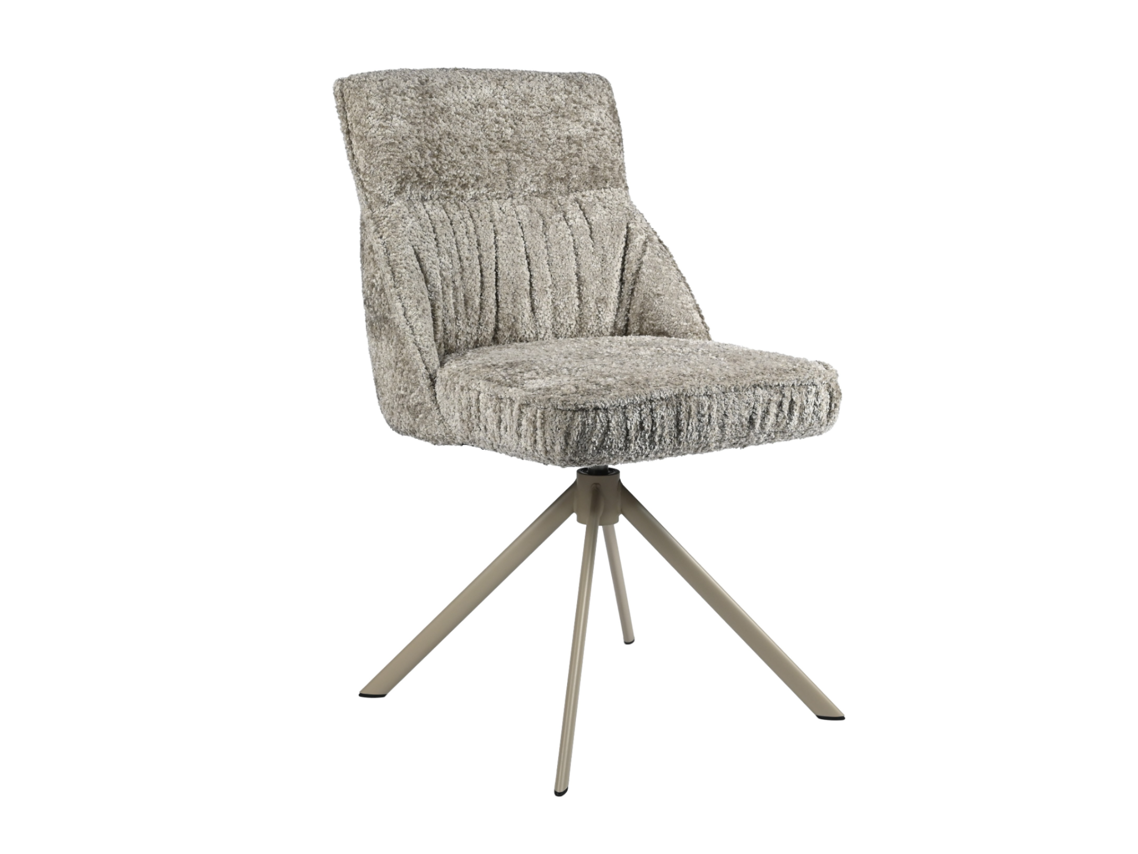 Стілець поворотний R-168 перлинний тауп + капучино