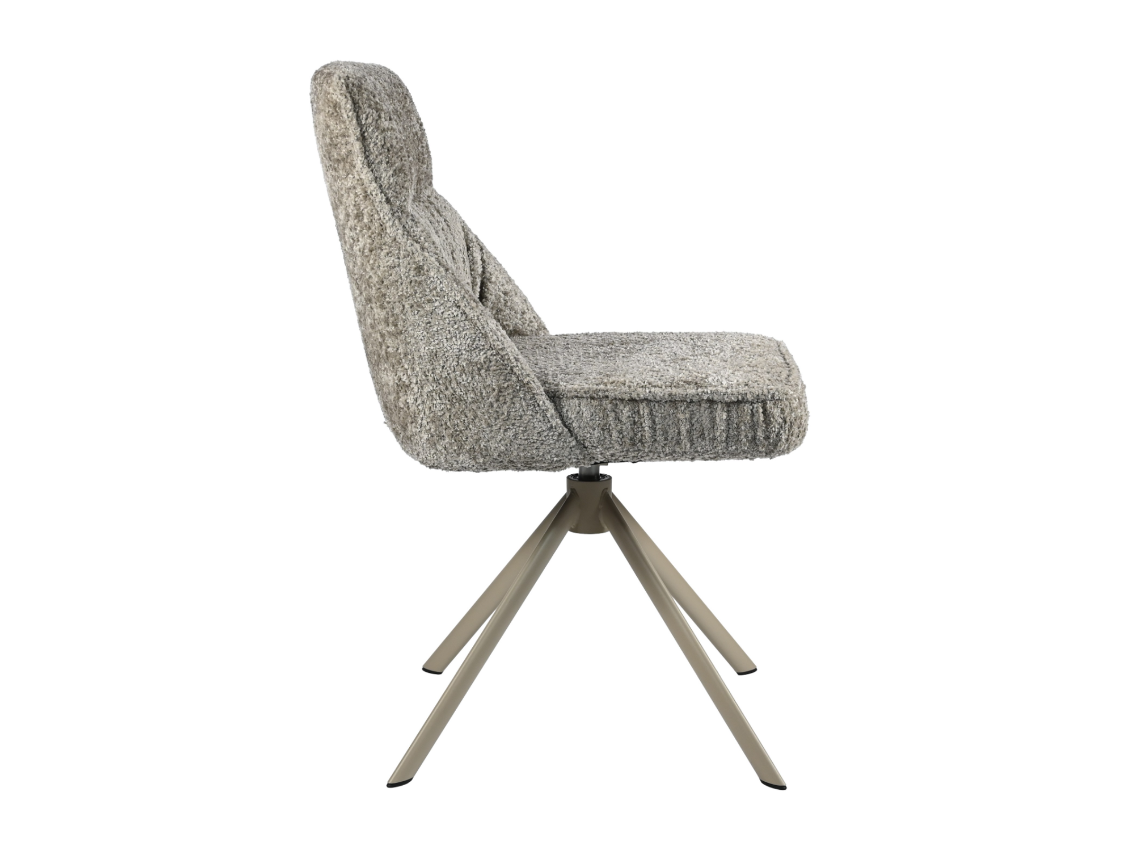 Стілець поворотний R-168 перлинний тауп + капучино 2