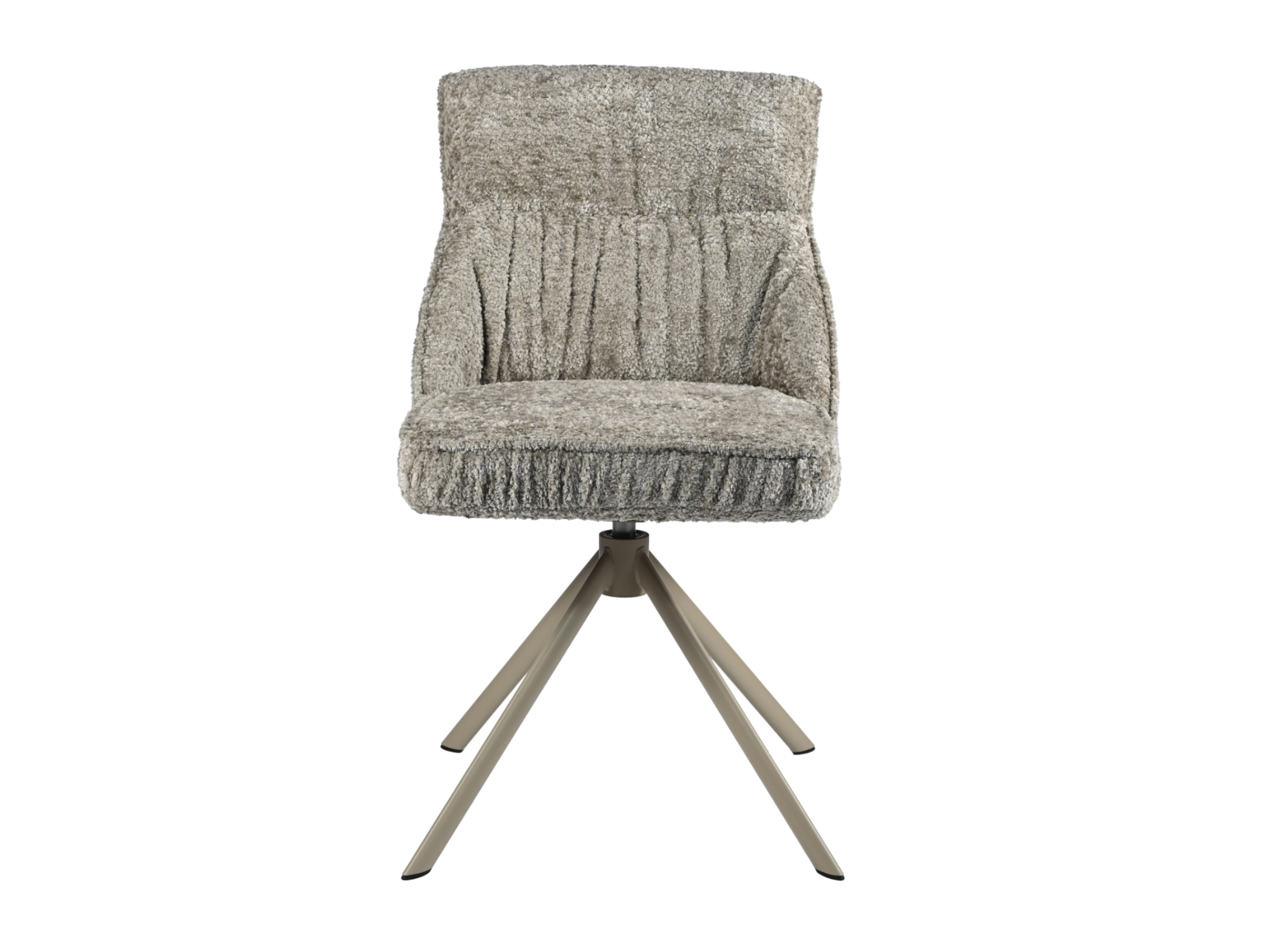 Стілець поворотний R-168 перлинний тауп + капучино 5