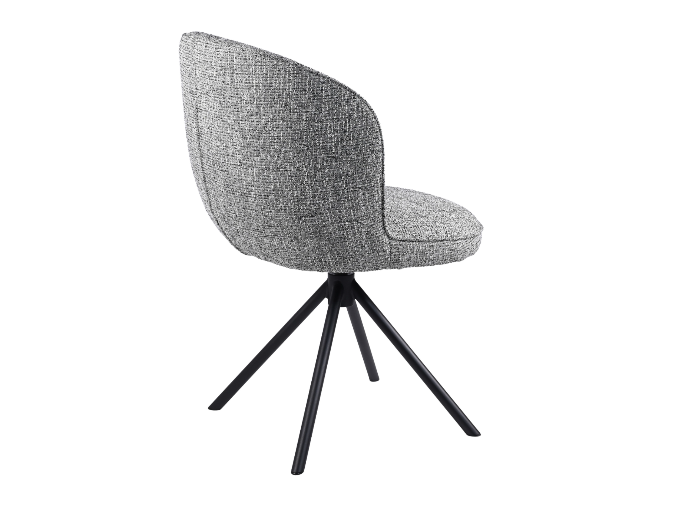 Стілець поворотний R-160 графітовий твід + чорний 3