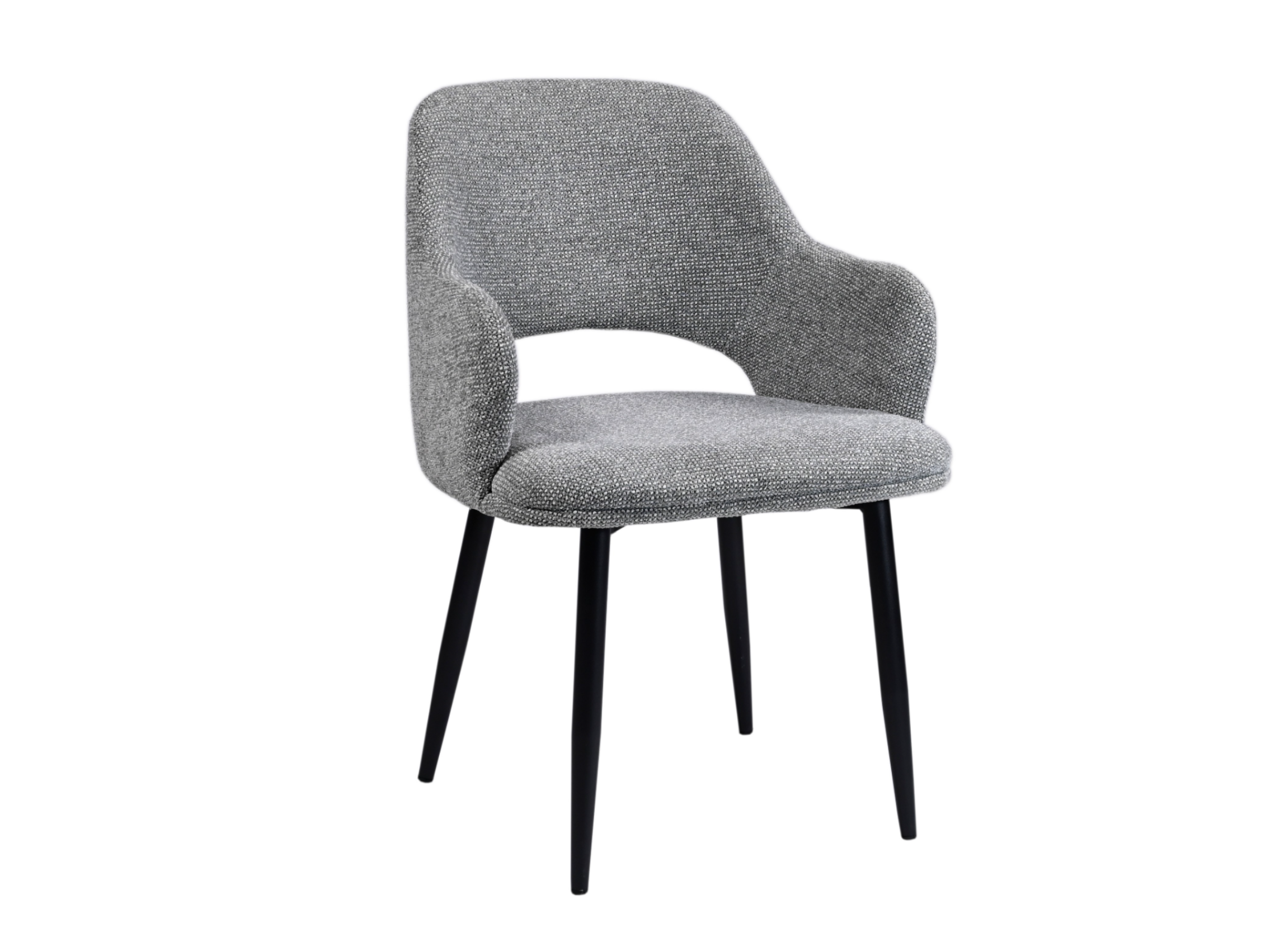 Стілець M-234 холодний сірий + чорний