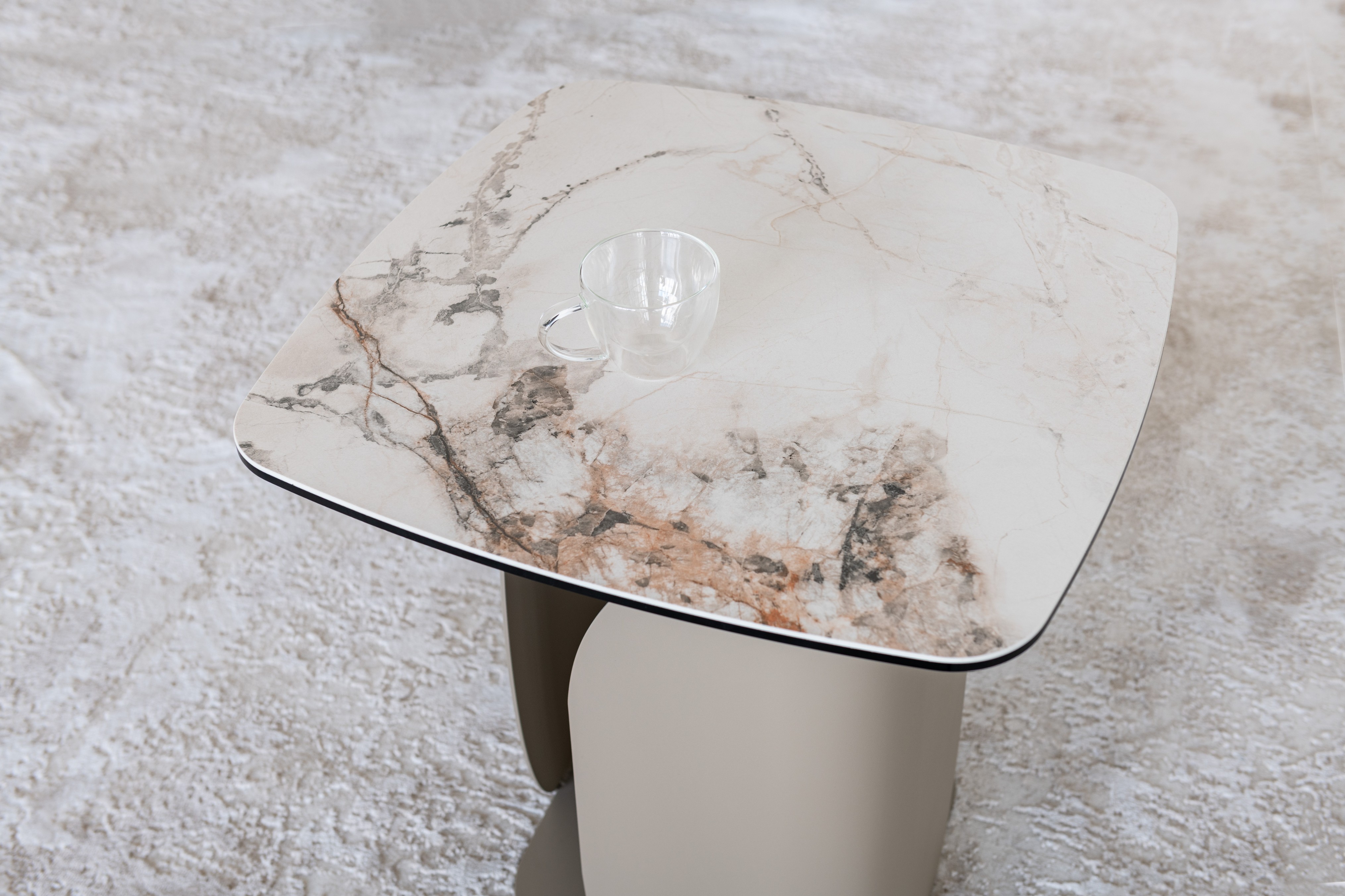 Кавовий стіл "Крістіано" аврора голд + бежевий 2