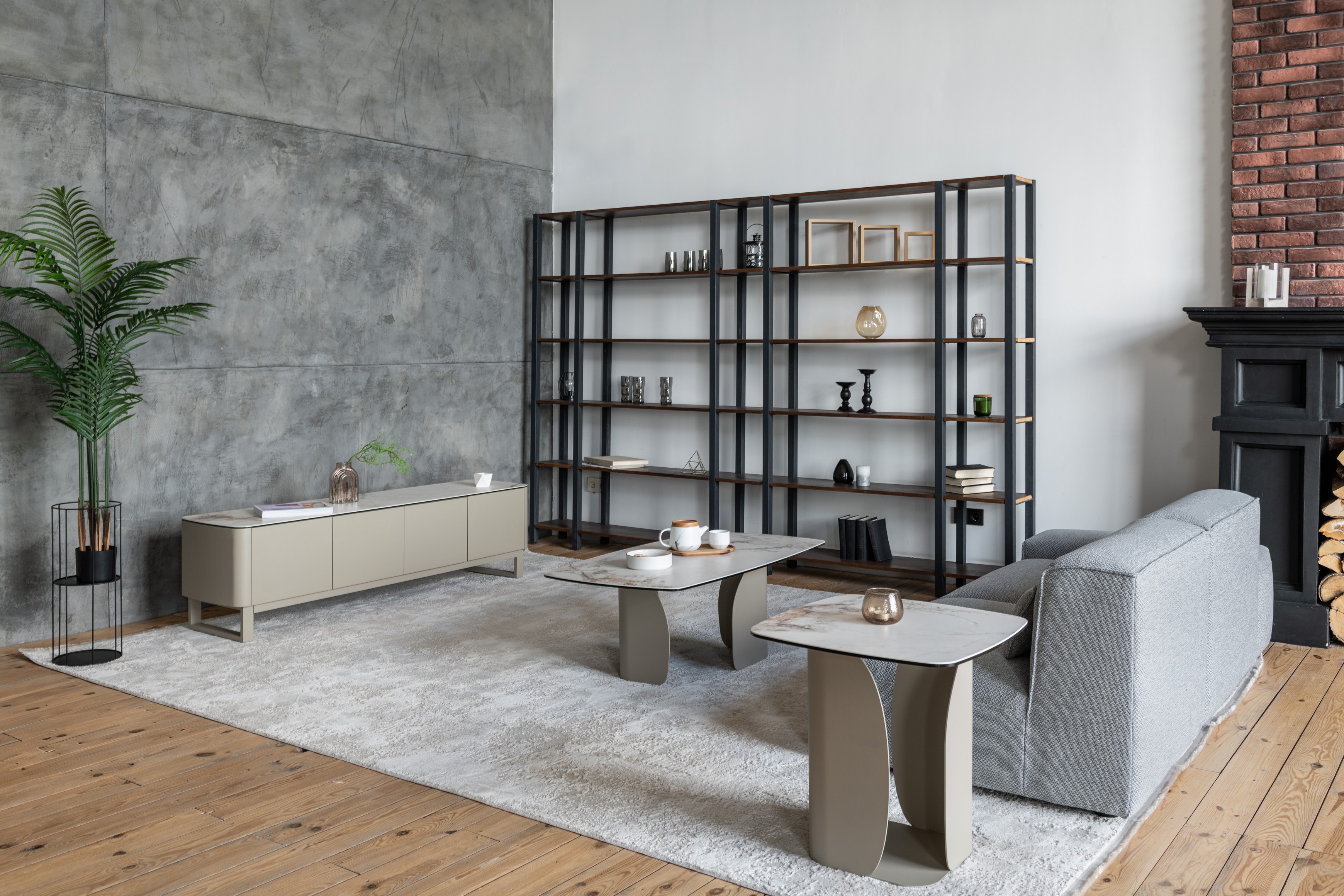 ТВ-тумба "Крістіано" аврора голд + бежевий 6