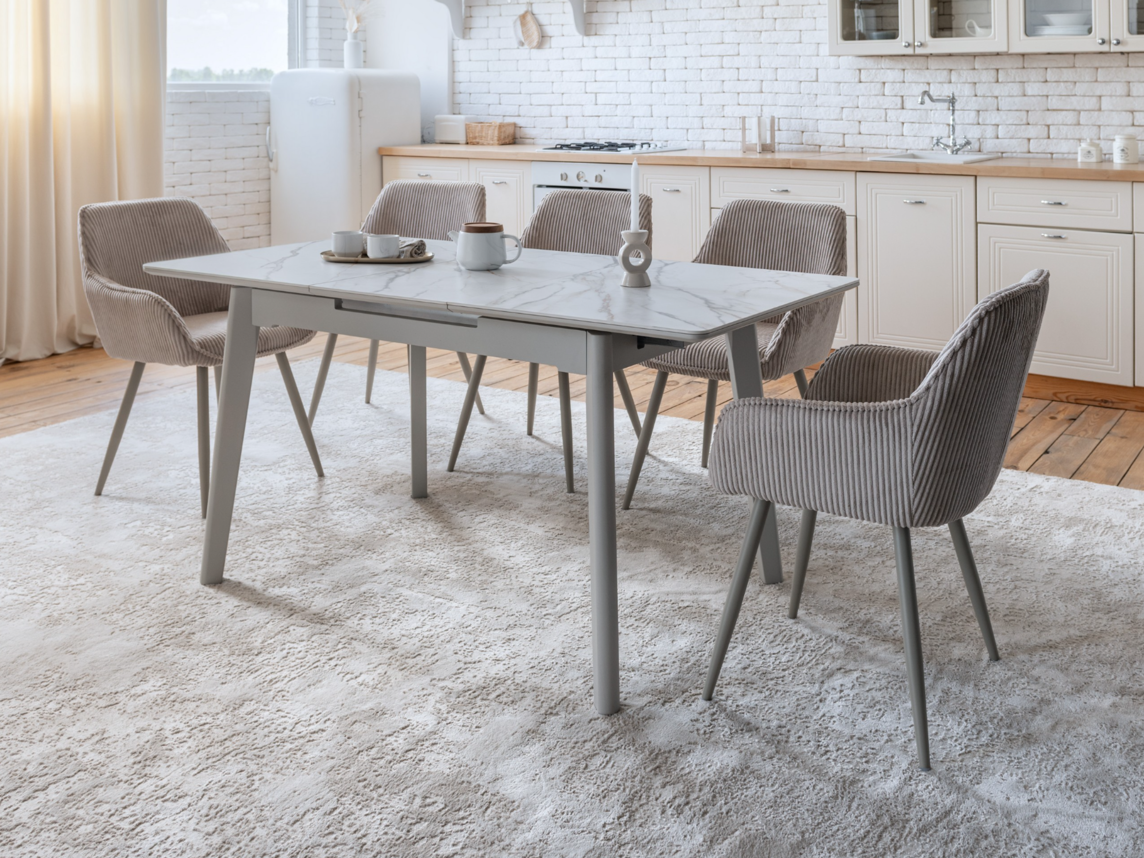 Керамічний стіл  TM-76 голден сенд + теплий пісок