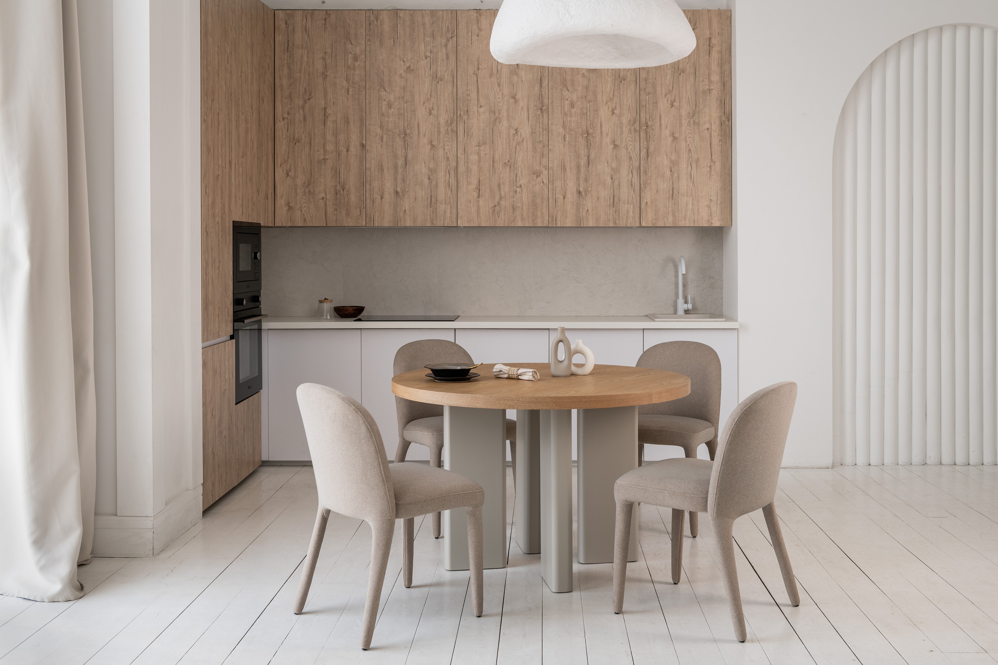 Стіл шпоноване МДФ Амбра TM-235 ясень + теплий пісок 5