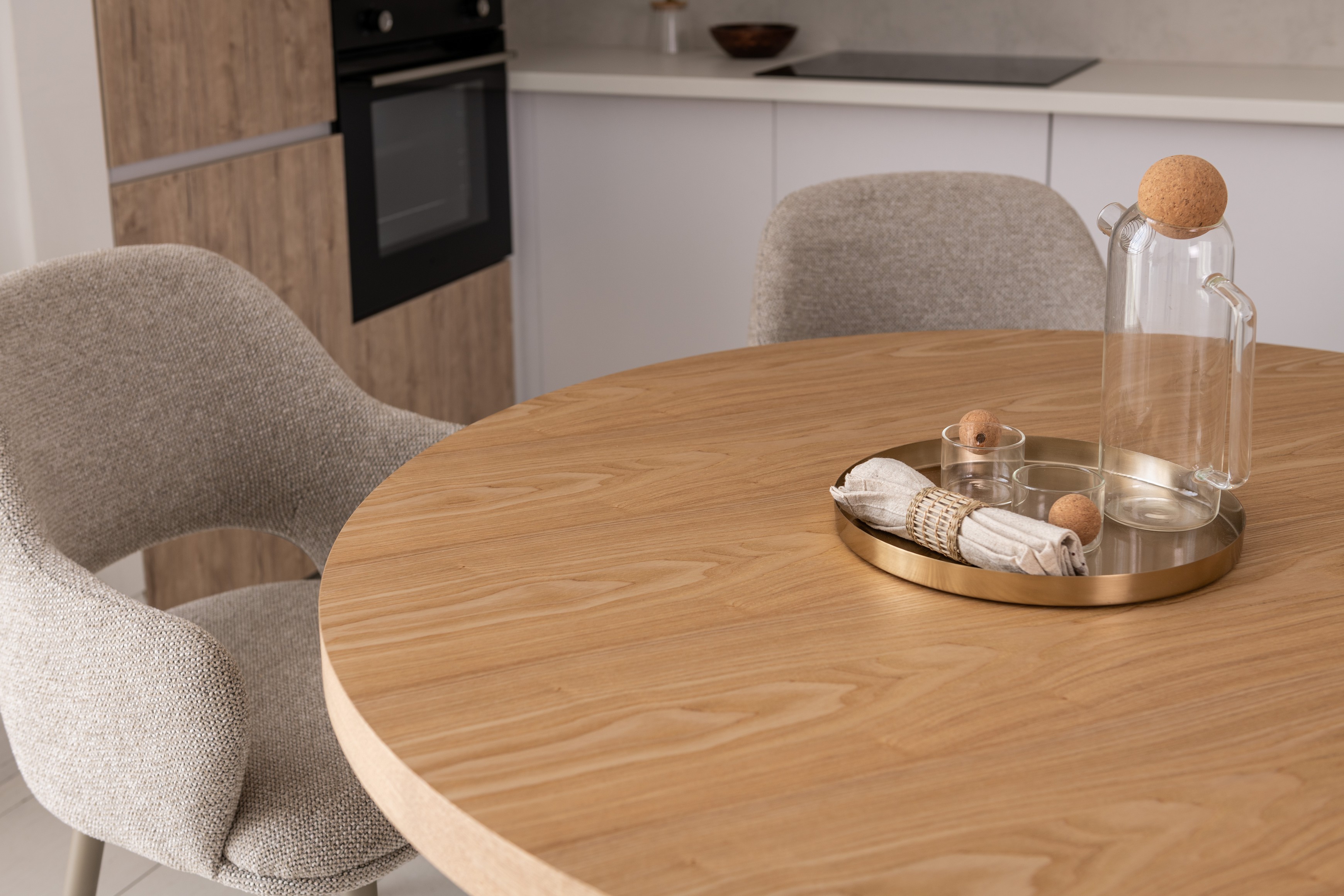 Стіл шпоноване МДФ Амбра TM-235 ясень + теплий пісок 4