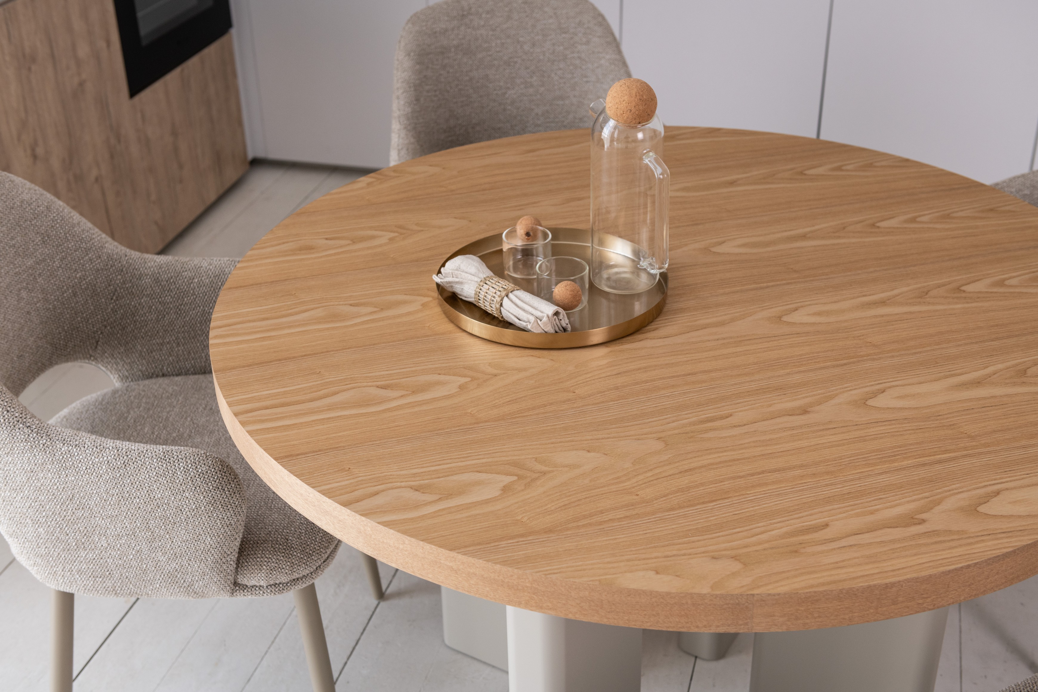 Стіл шпоноване МДФ Амбра TM-235 ясень + теплий пісок 3